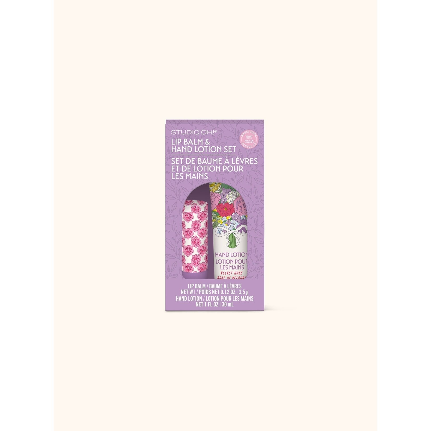 Studio oh! Petite Rose Lip Balm & Lotion Set
