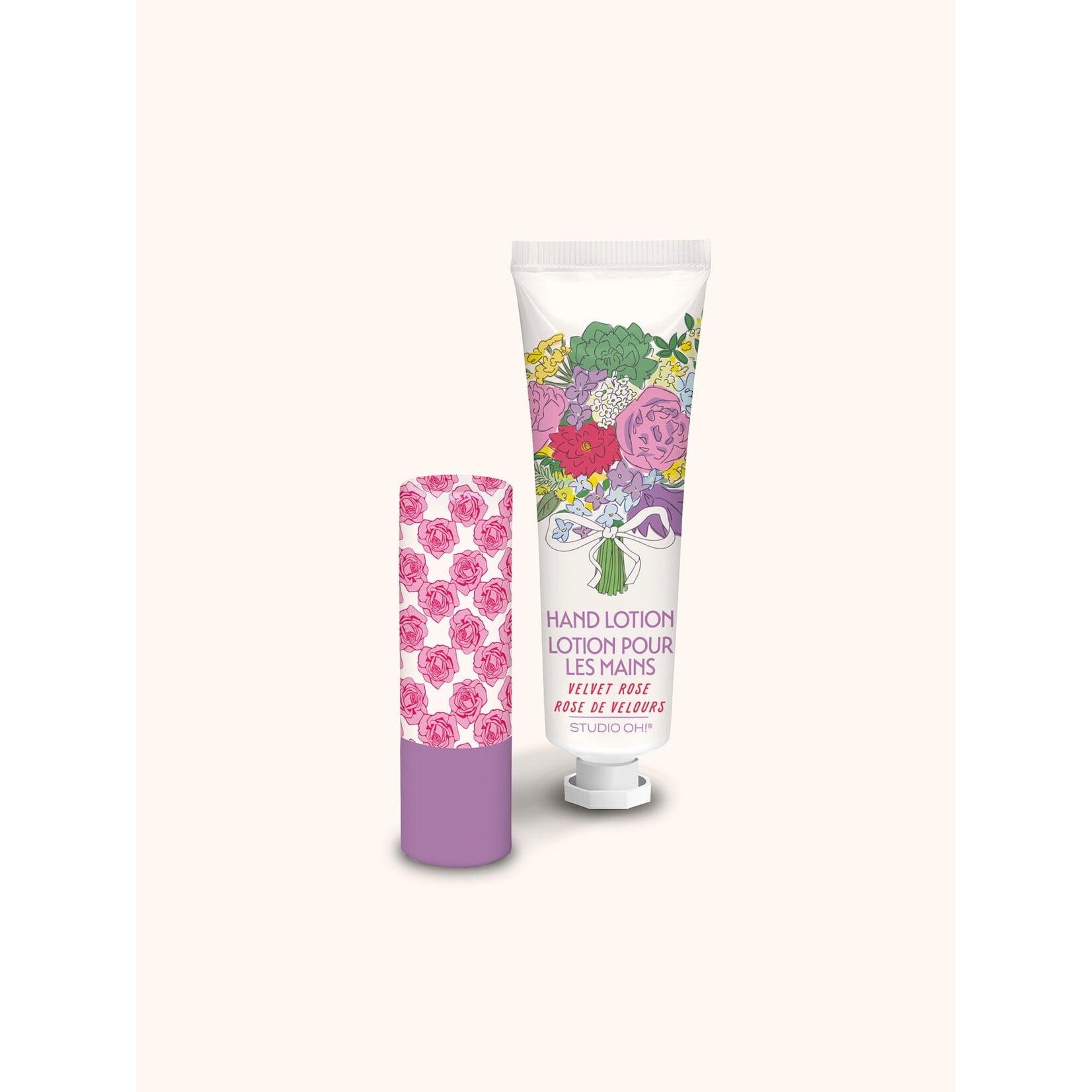 Studio oh! Petite Rose Lip Balm & Lotion Set