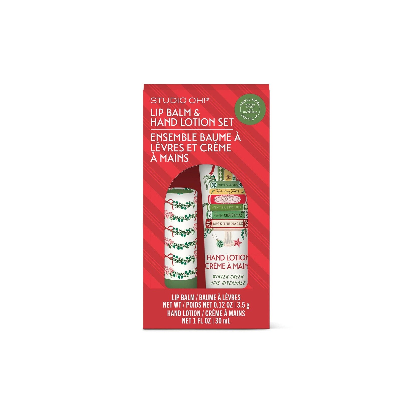 Studio oh! Bookish Christmas Lip Balm & Lotion Set