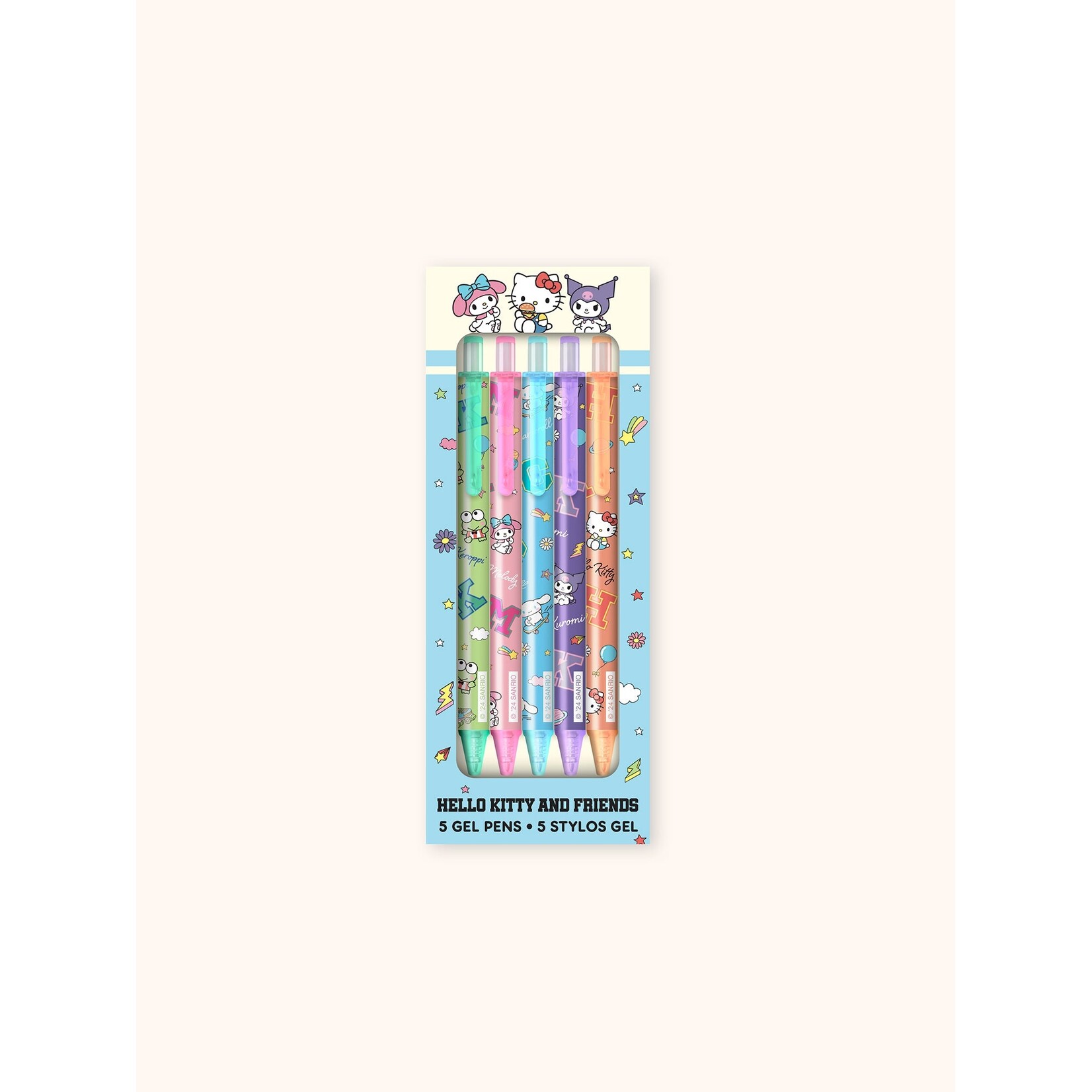 Studio oh! Hello Kitty and Friends College Letters Blue Gel Pen Set