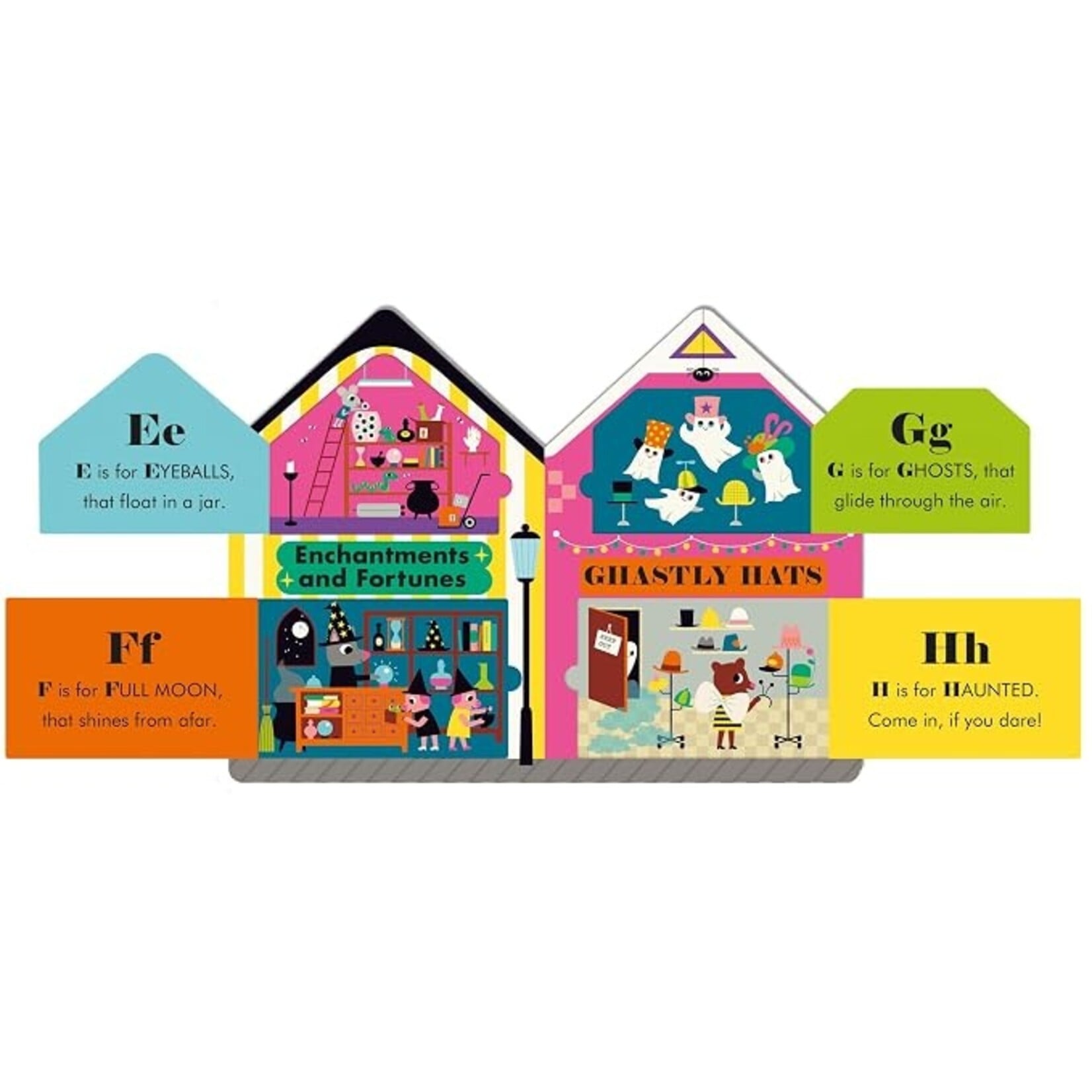 Hachette Halloween Street: A Fold-Out, Lift-the-Flap ABC Book!