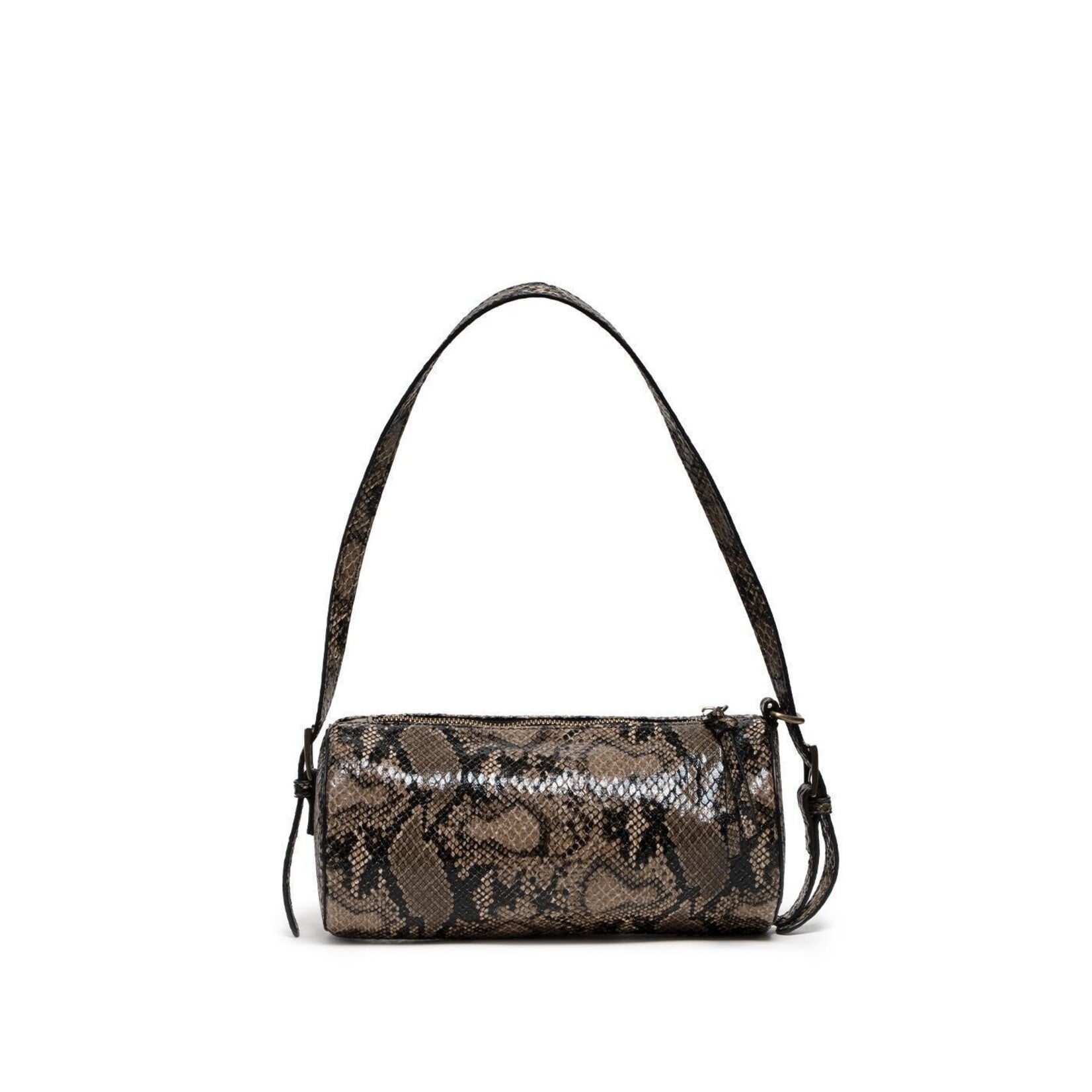 Joy Accessories Vixen Convertible Barrel Crossbody in Python