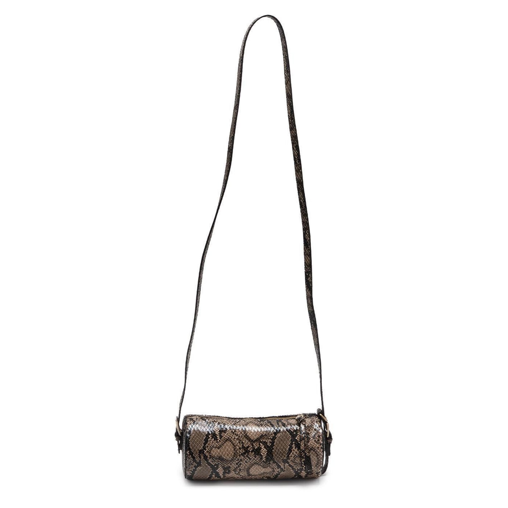 Joy Accessories Vixen Convertible Barrel Crossbody in Python