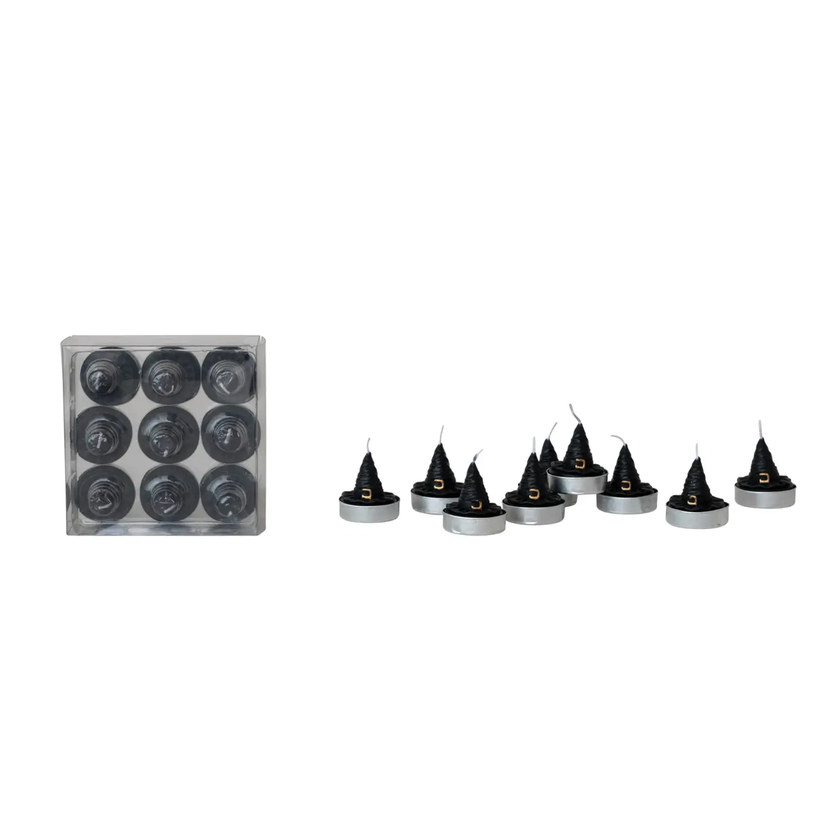 Creative Coop Witch's Hat Tealight Candles Set