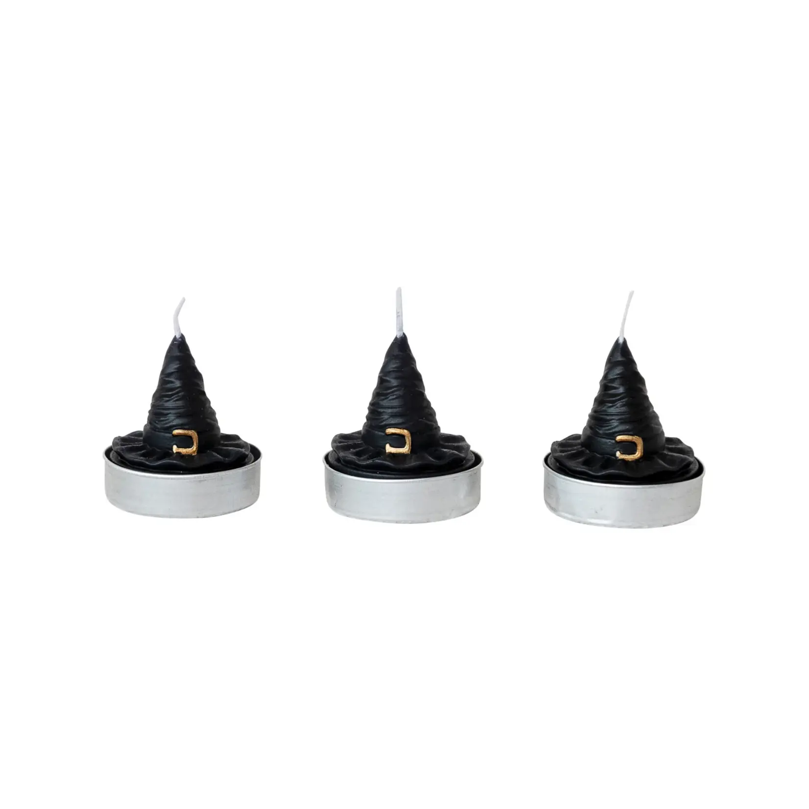 Creative Coop Witch's Hat Tealight Candles Set