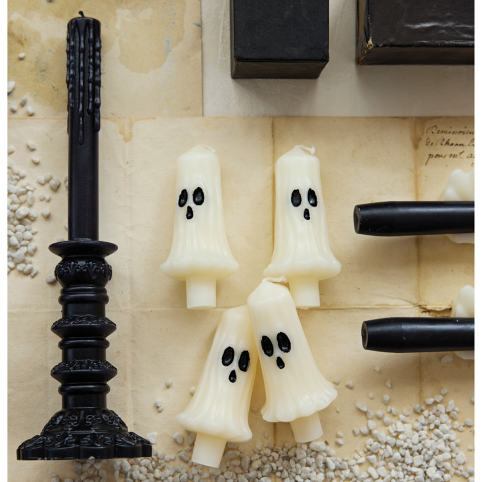 Creative Coop Ghost Shaped Bottle Taper Set