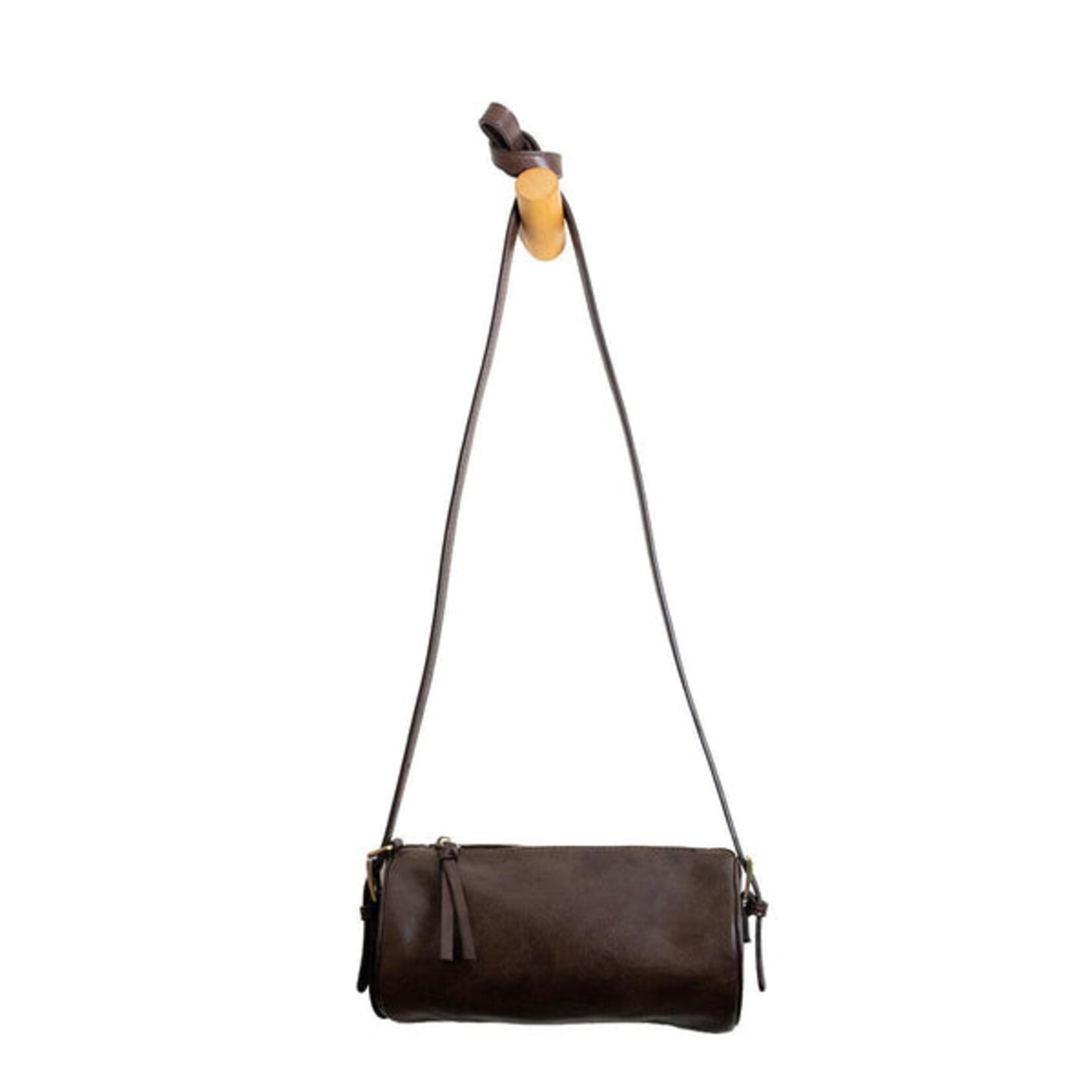 Joy Accessories Vixen Convertible Barrel Crossbody in Carob
