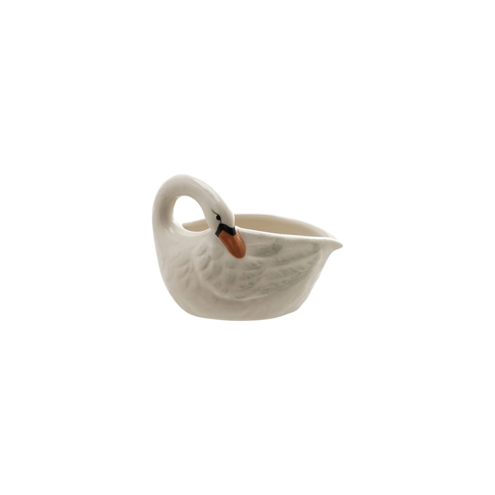Stoneware Swan Shaped Creamer