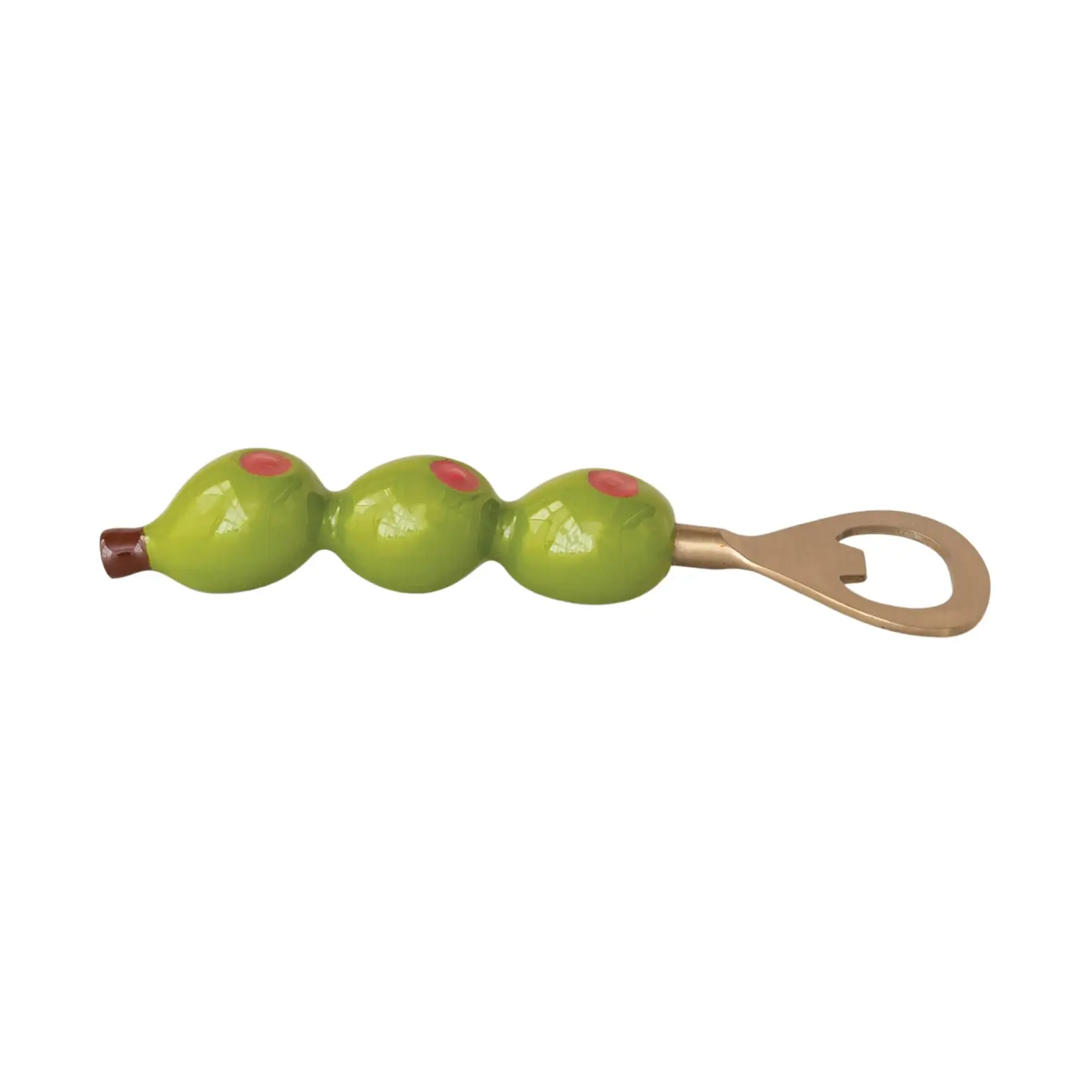 Olive Shaped Handle Bottle Opener