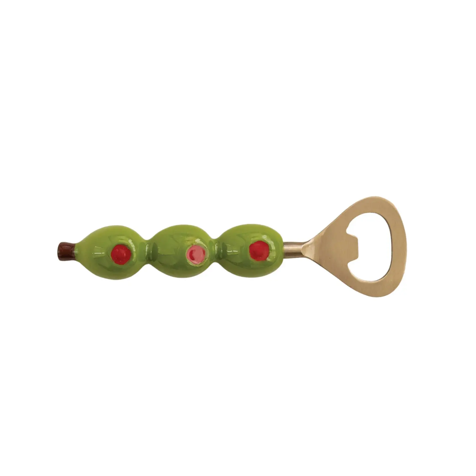 Olive Shaped Handle Bottle Opener