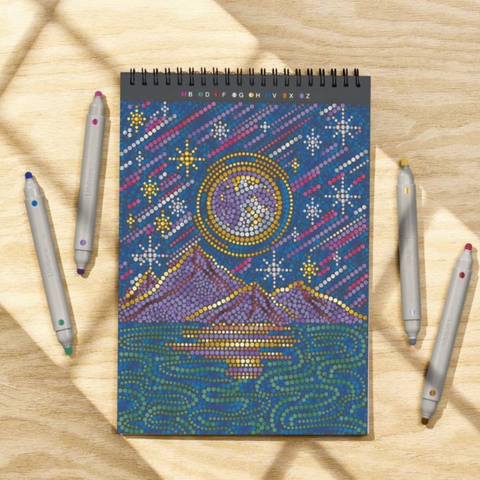 Metallic Into the Galaxy Dot by Letter FlowArt