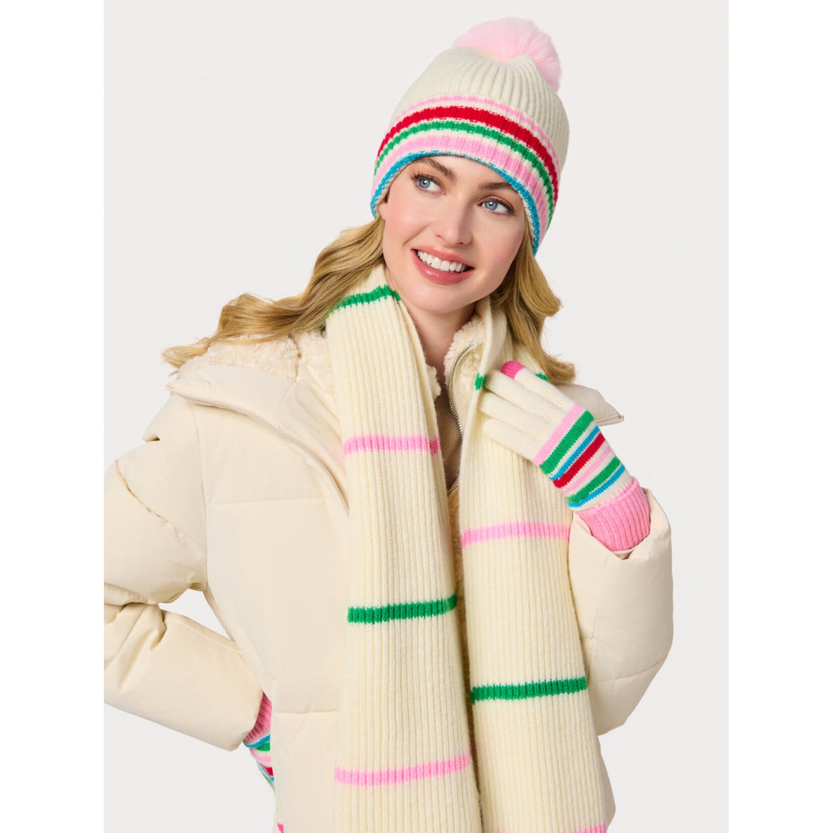 Elle Beanie in Ivory