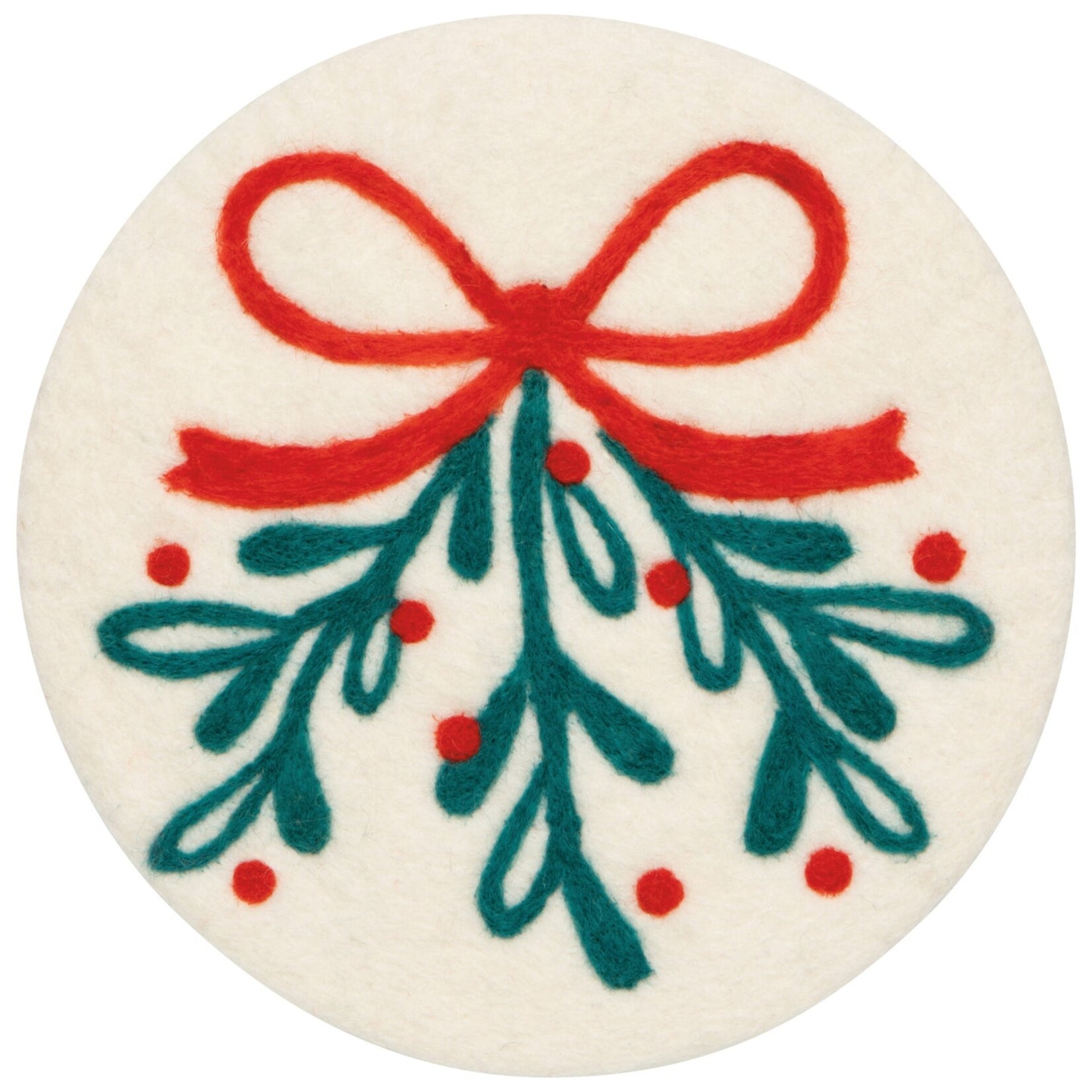 Now Designs Mistletoe Wool Trivet