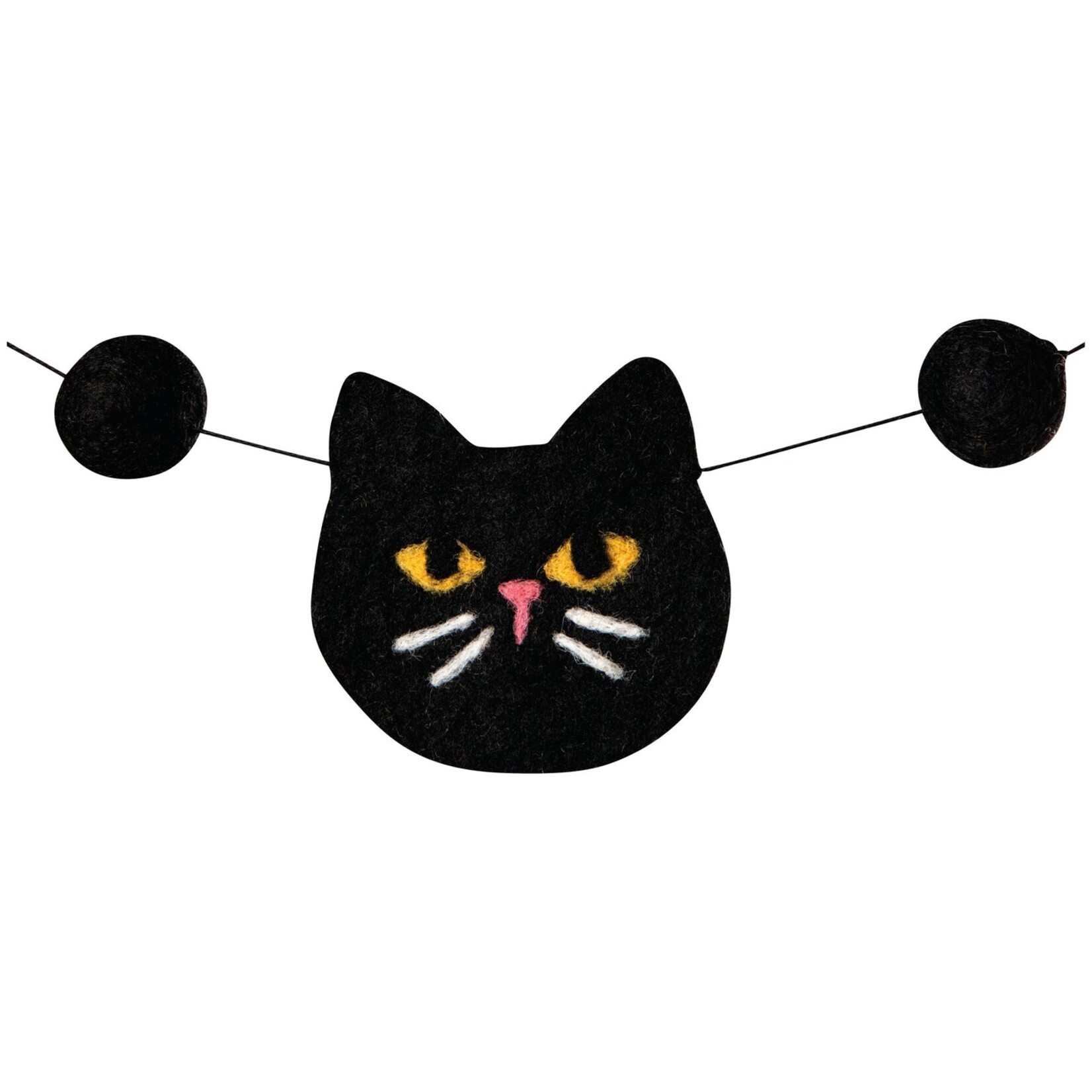 Now Designs Black Cat Felt Garland