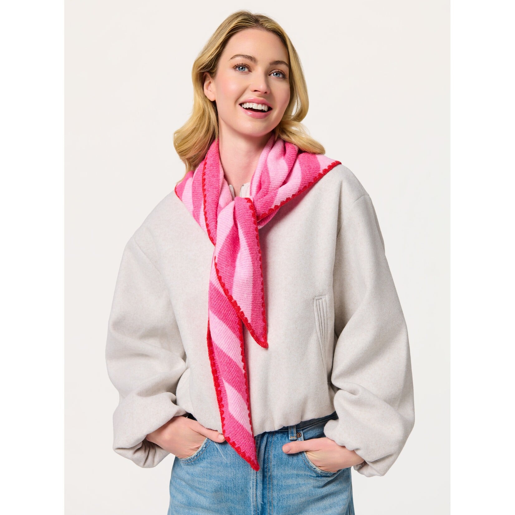 shiraleah Joy Large Triangle Scarf in Pink