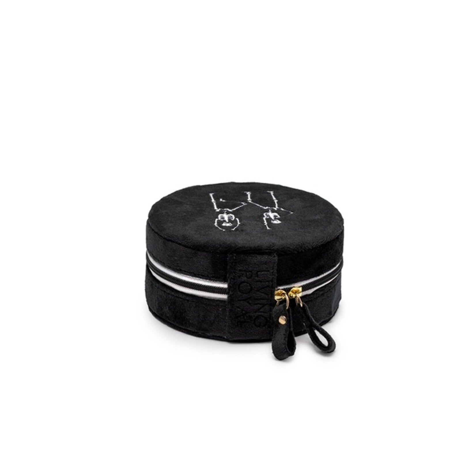 living royal Dancing Skull Jewelry Zip Case