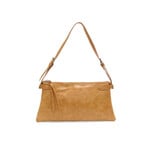 Joy Accessories Eve Trapeze Shoulder Bag in Camel