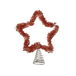 Creative Coop Glass Beaded Metal Star Tree Topper