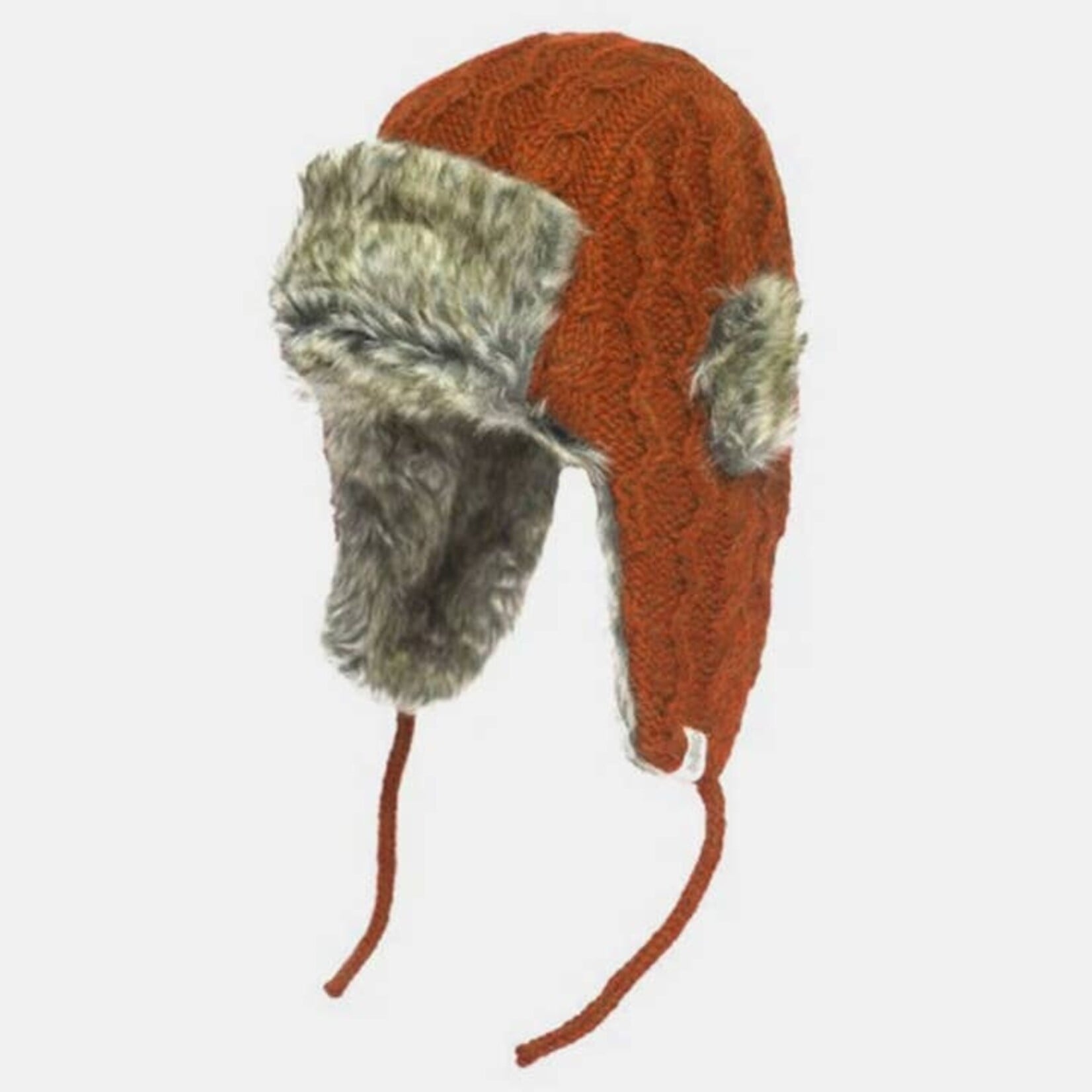Nirvanna Designs Inc. Cable Knit Russian Hat in Russet