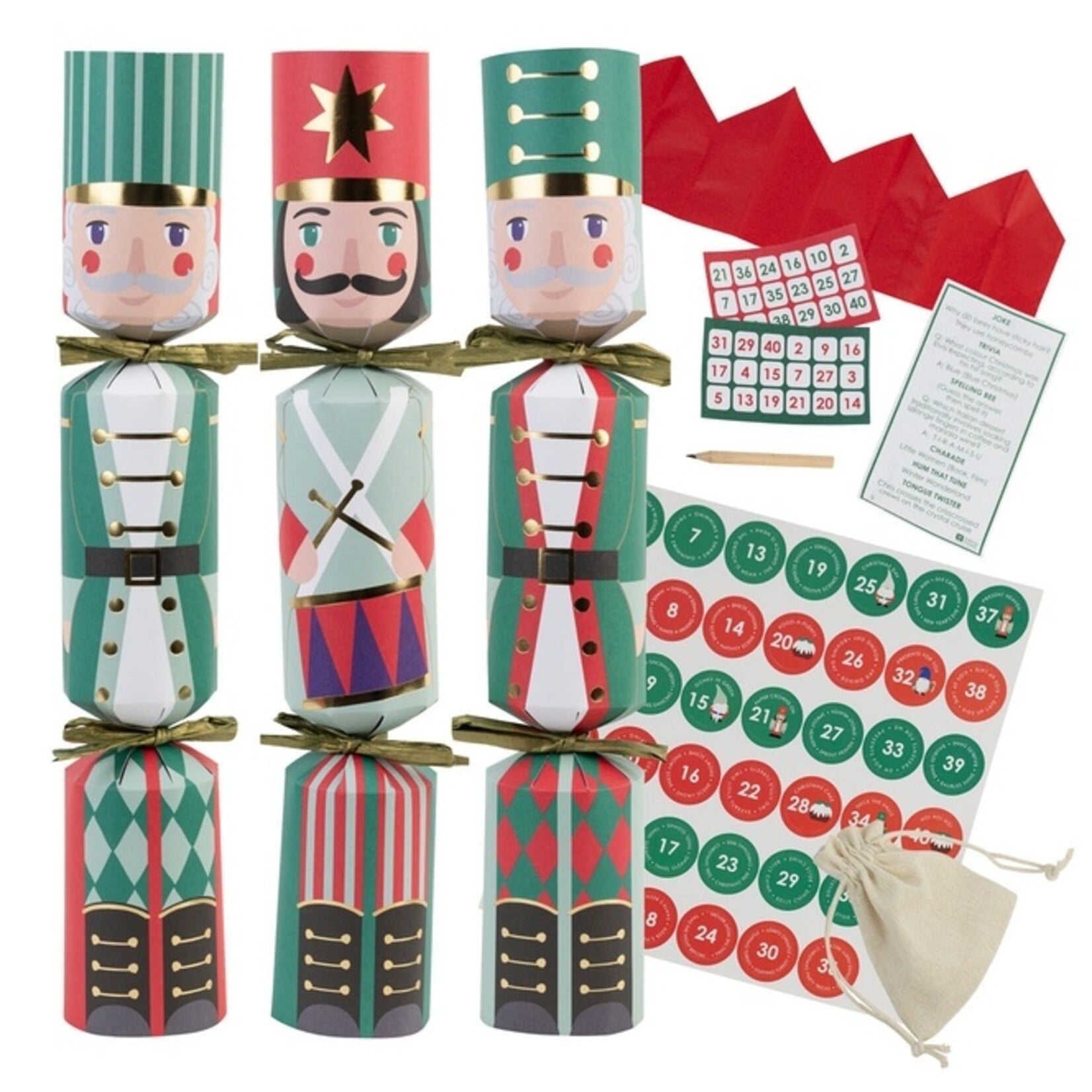 Talking Tables Nutcracker 3 Christmas Crackers Set