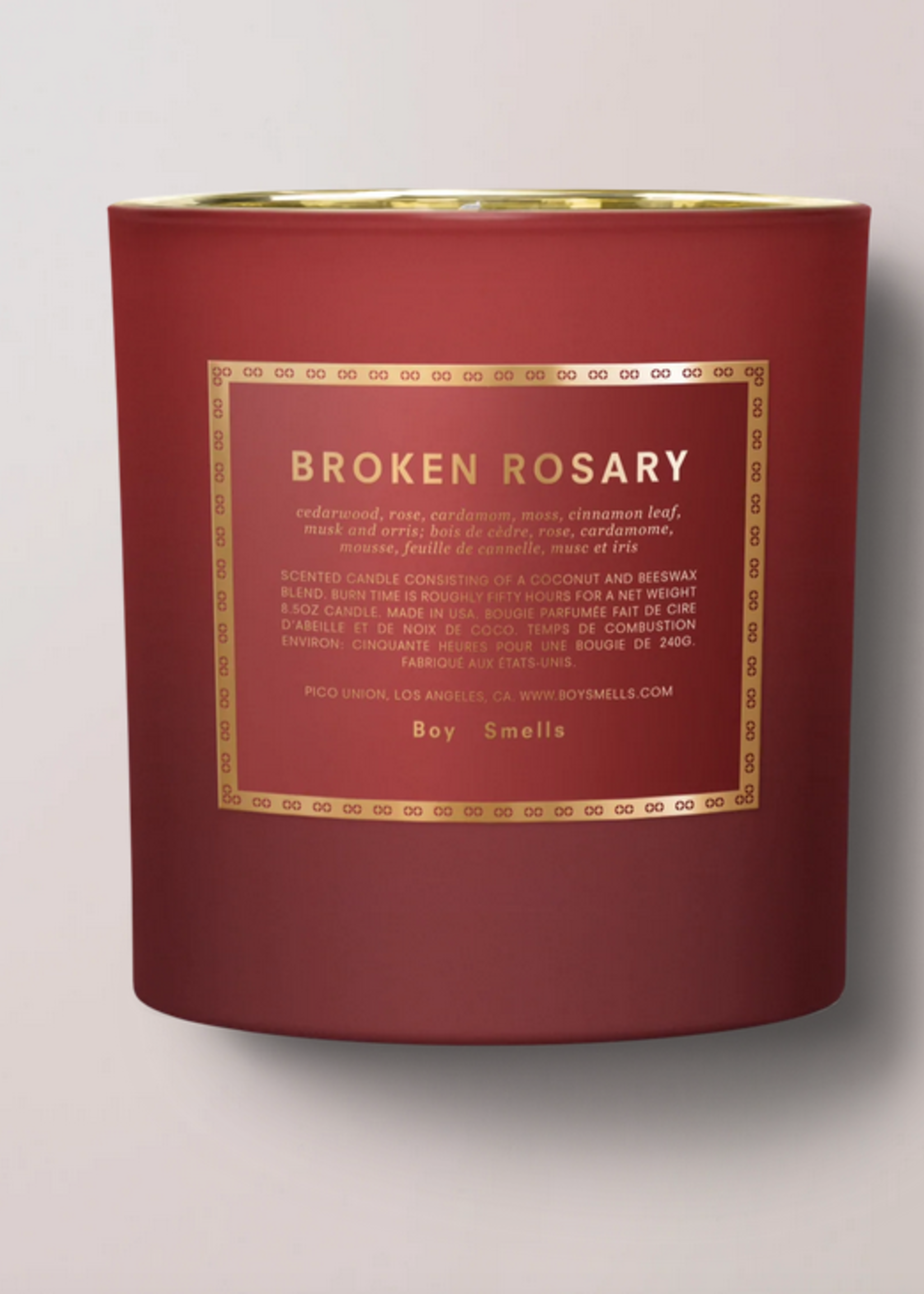 BOY SMELLS BROKEN ROSARY
