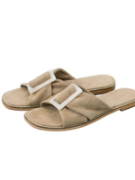 YAYA SUEDE SLIPPER WITH BUCKLE