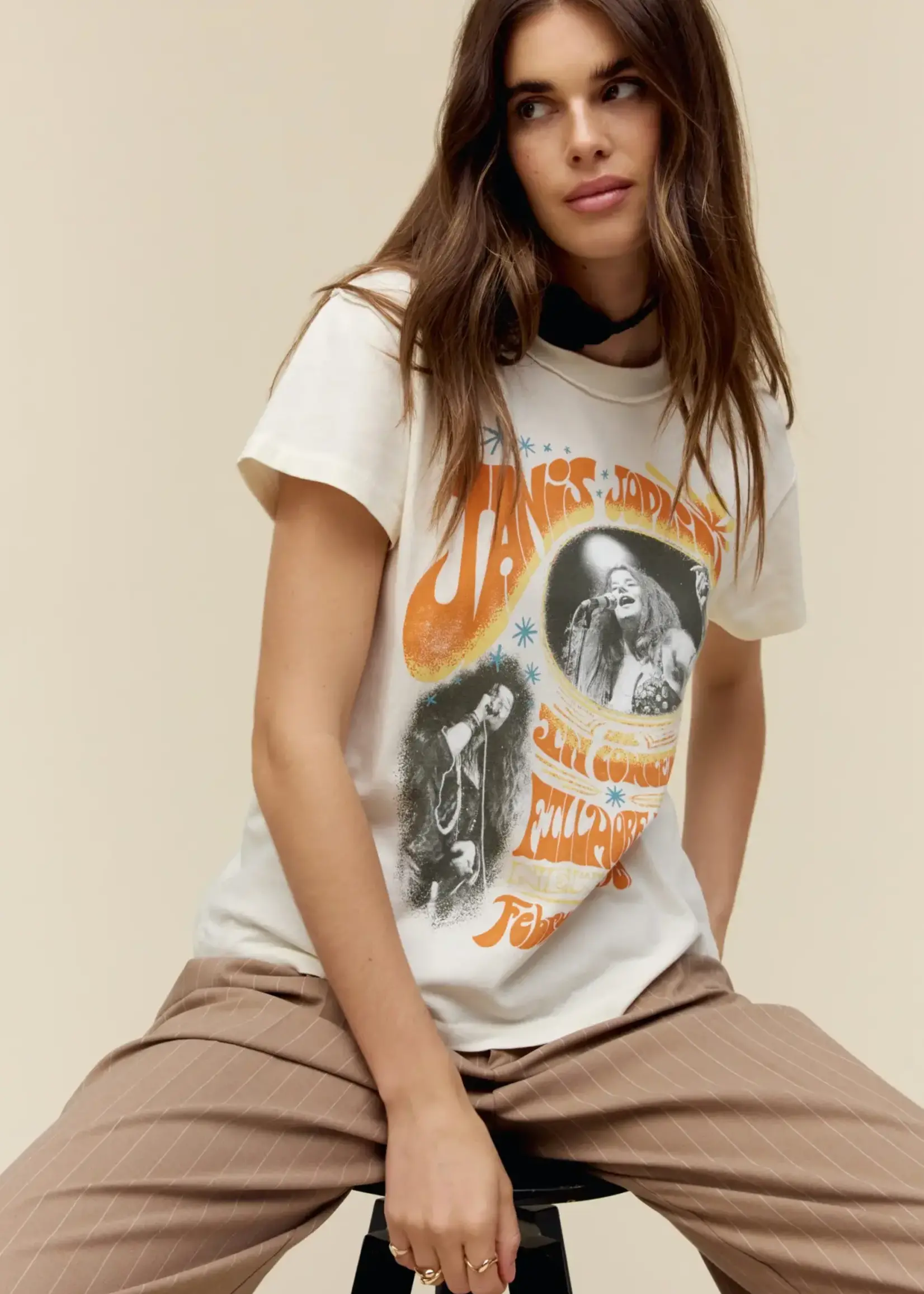 DAYDREAMER JANIS JOPLIN IN CONCERT - REVERSE TOUR TEE