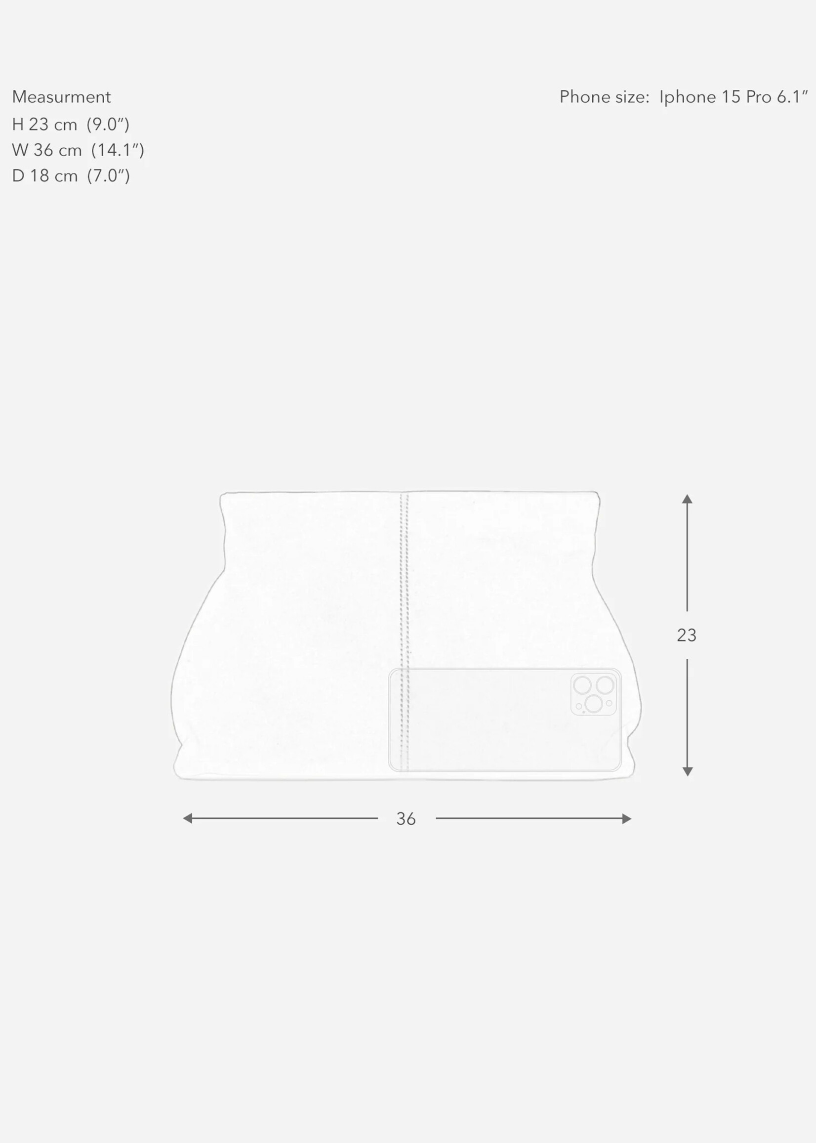 FLATTERED CLAY CLUTCH