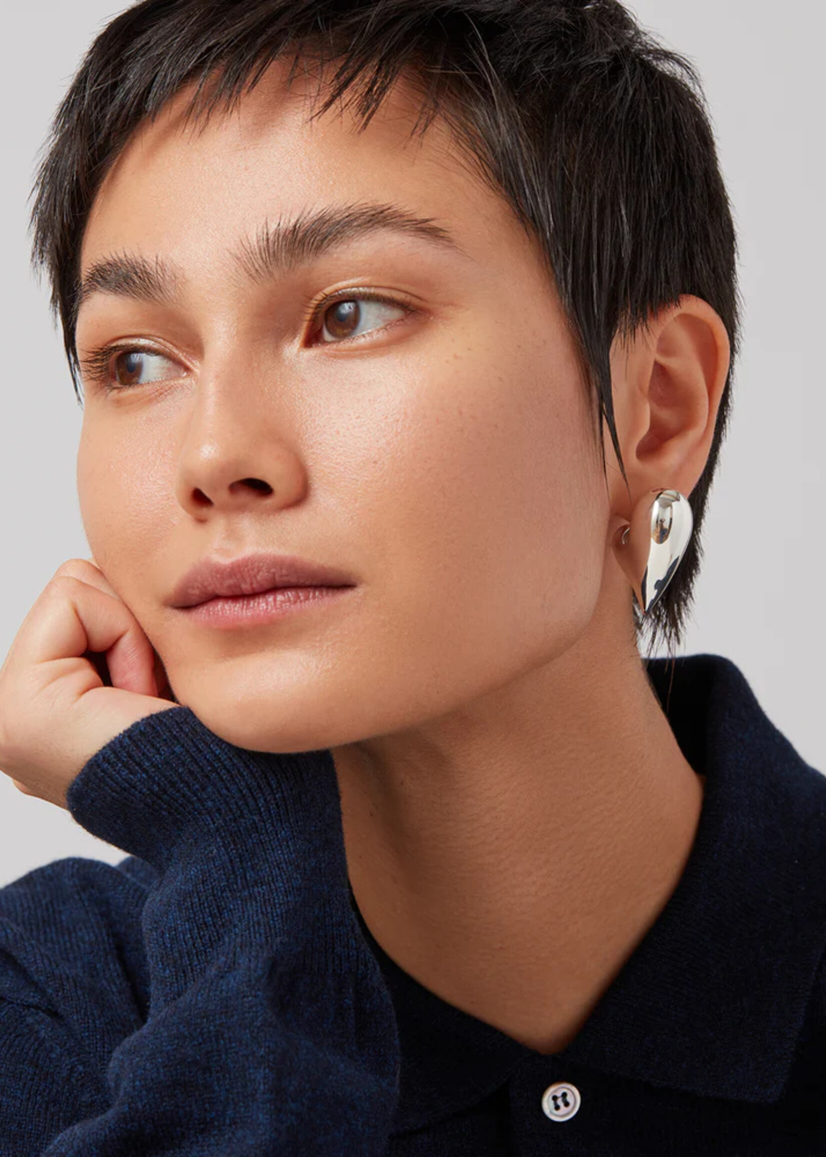JENNYBIRD ART HEART PUFF EARRING