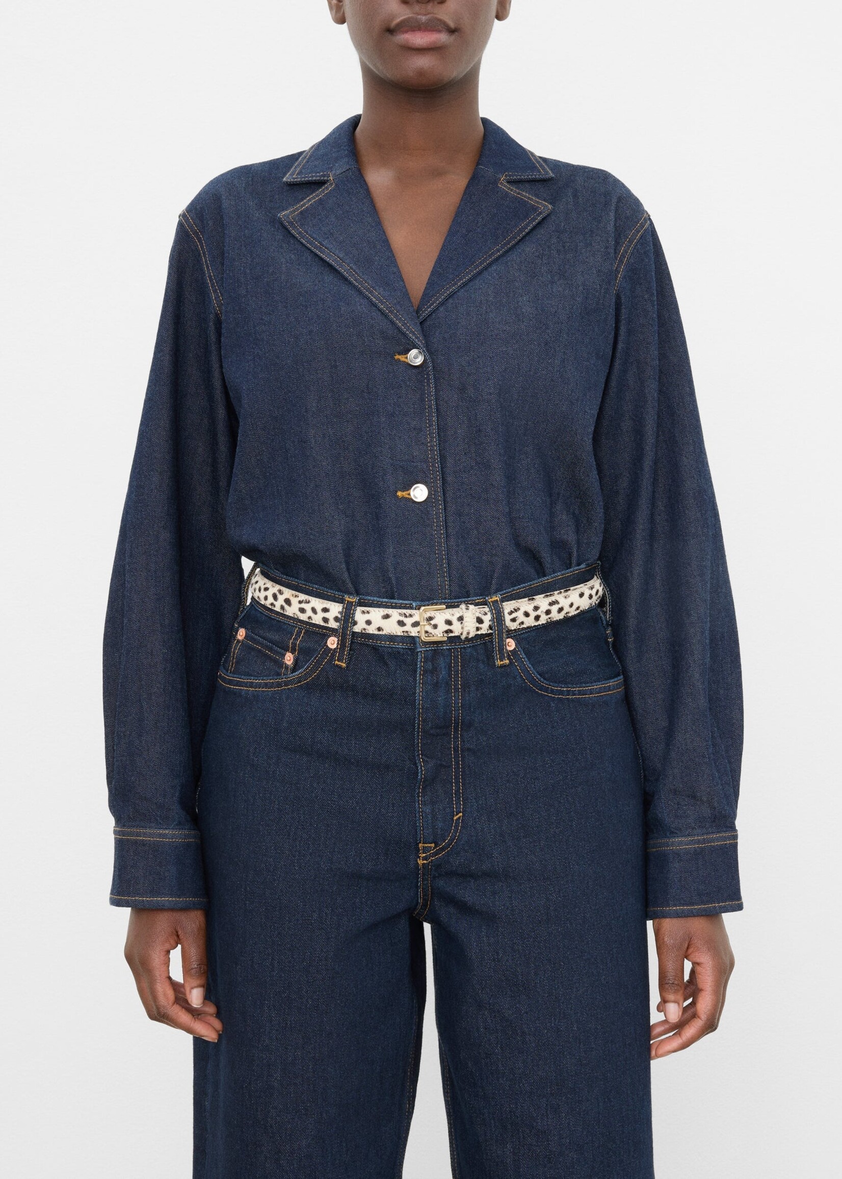 FLATTERED BARBARA BELT LEATHER HAIR