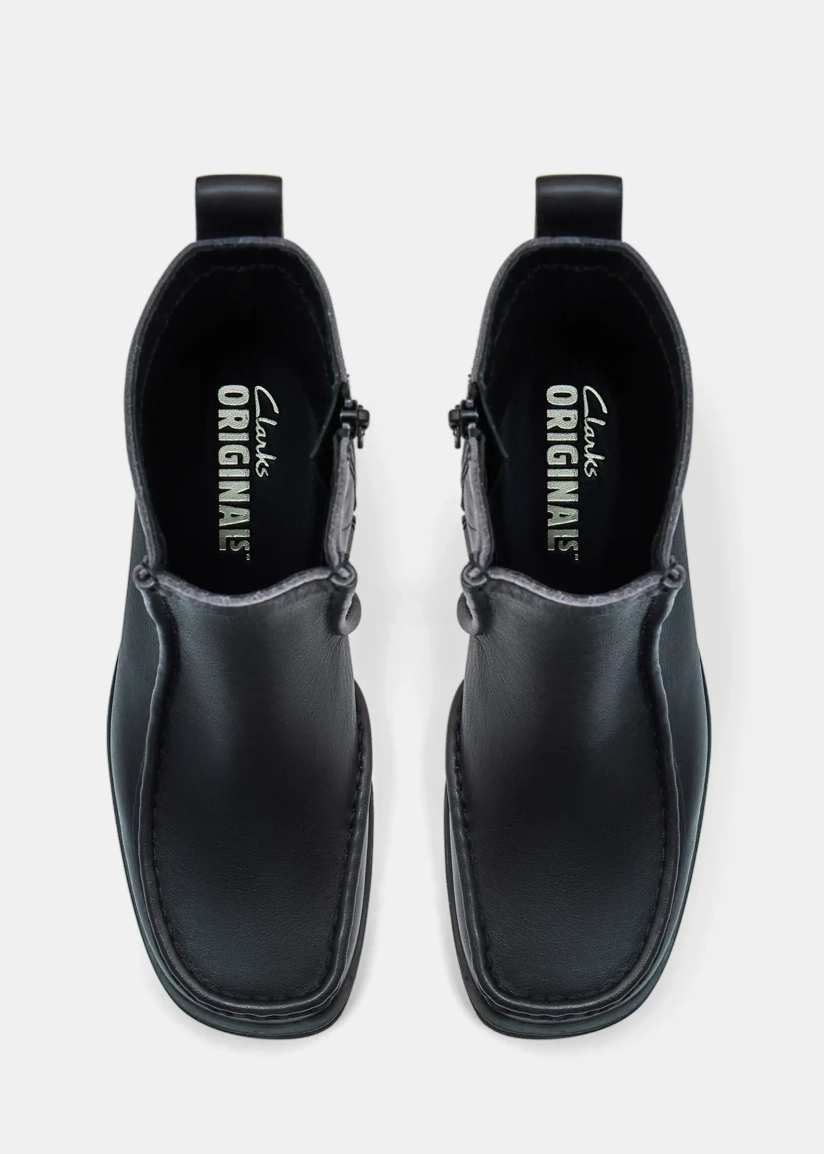 Clarks Original's EFFERY ZIP BLACK LEATHER