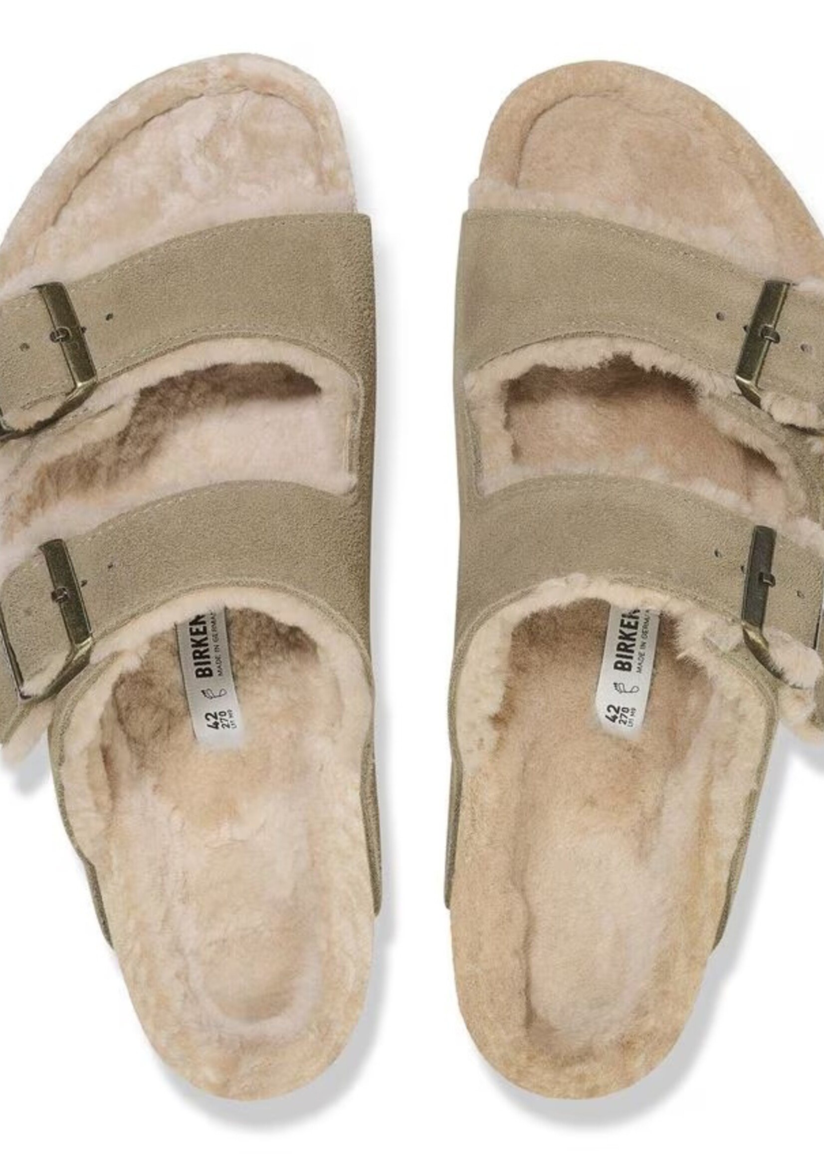 BIRKENSTOCK ARIZONA SHEARLING SUEDE
