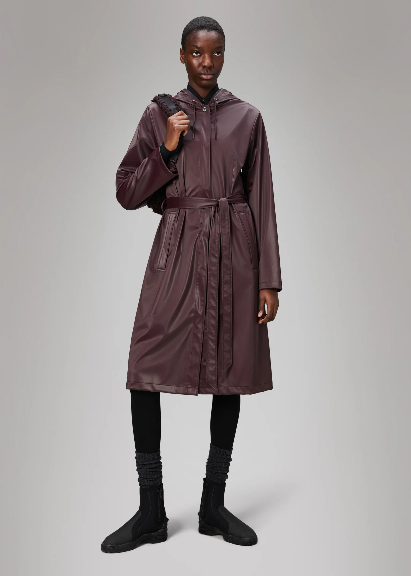 RAINS A-LINE LONGER W JACKET