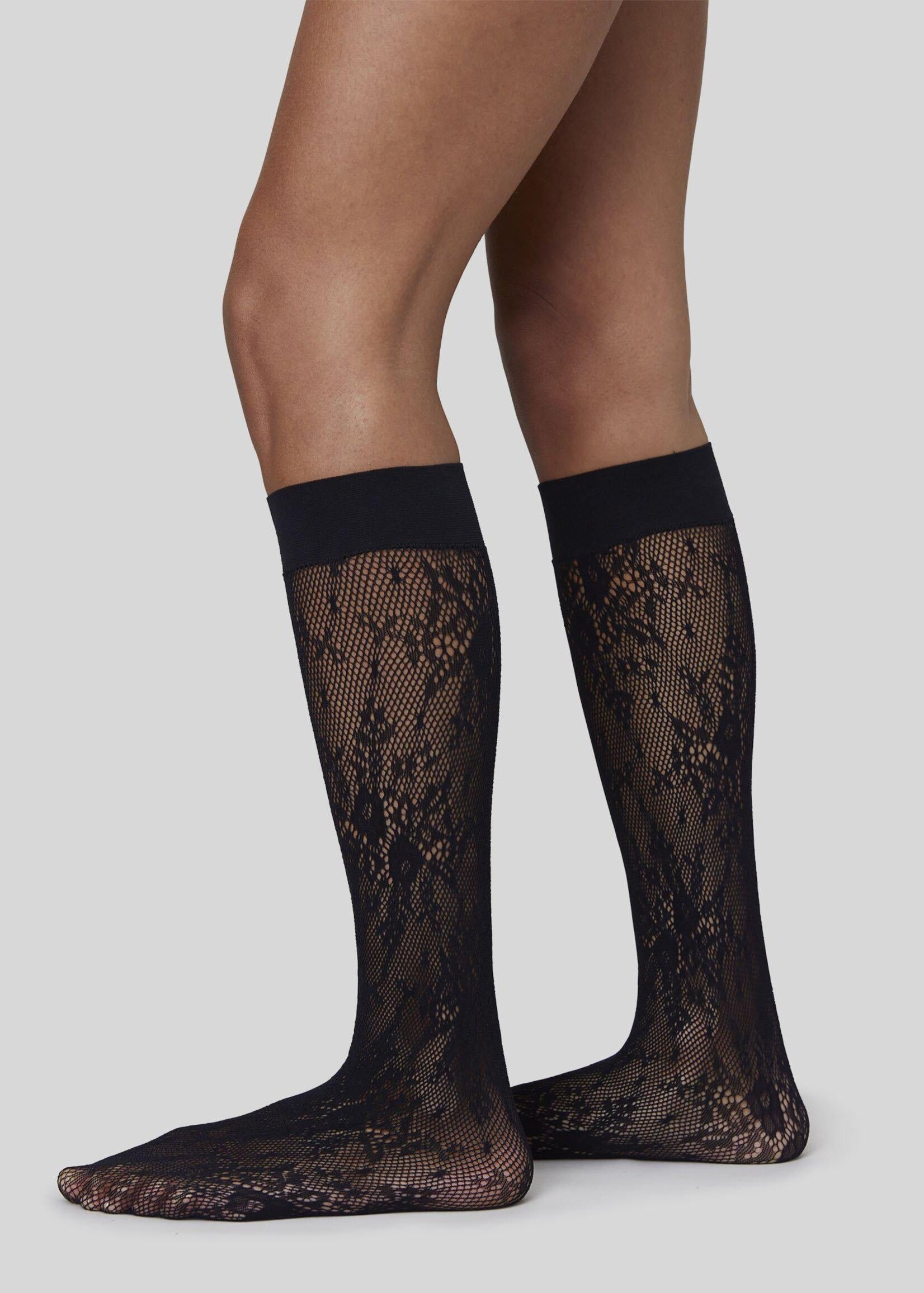 SWEDISH STOCKINS ROSA LACE KNEE HIGHS