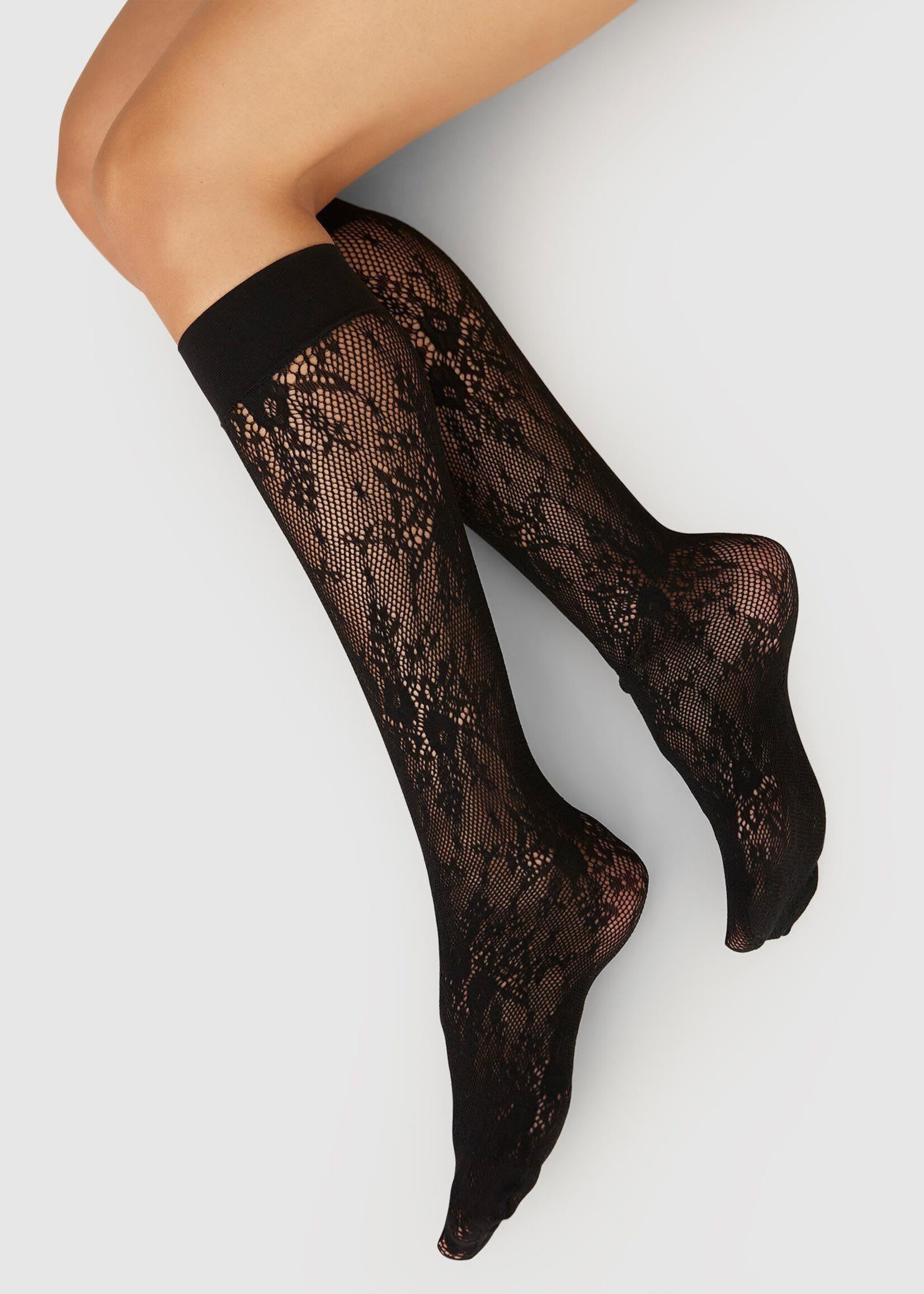 SWEDISH STOCKINS ROSA LACE KNEE HIGHS