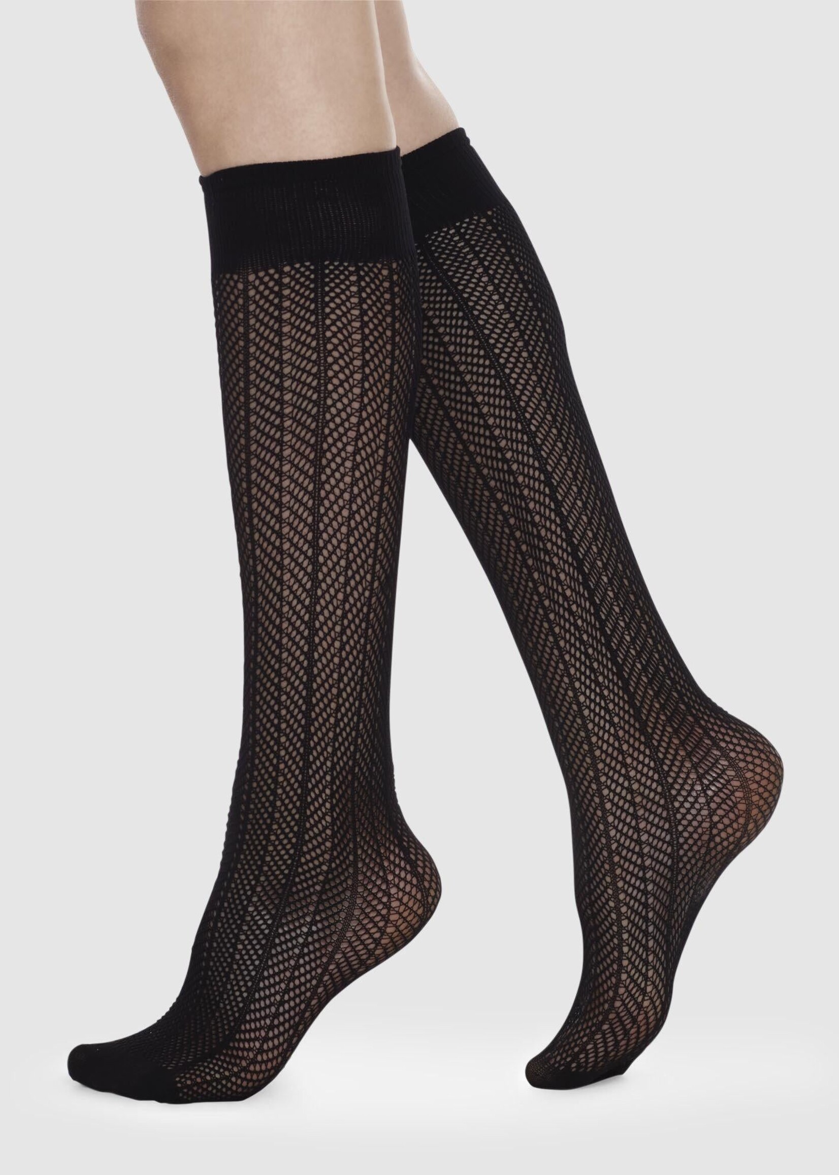 SWEDISH STOCKINS ASTRID NET KNEE HIGHS