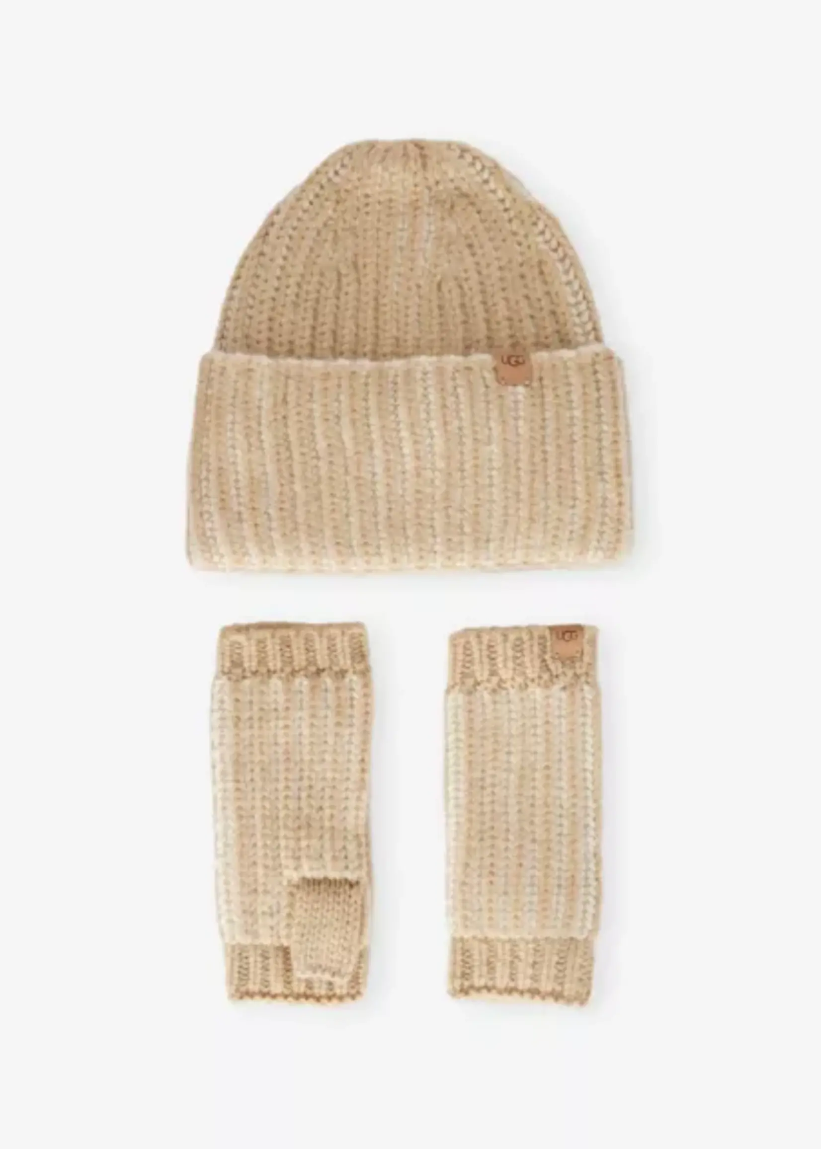 UGG CHUNKY PLAITED SET