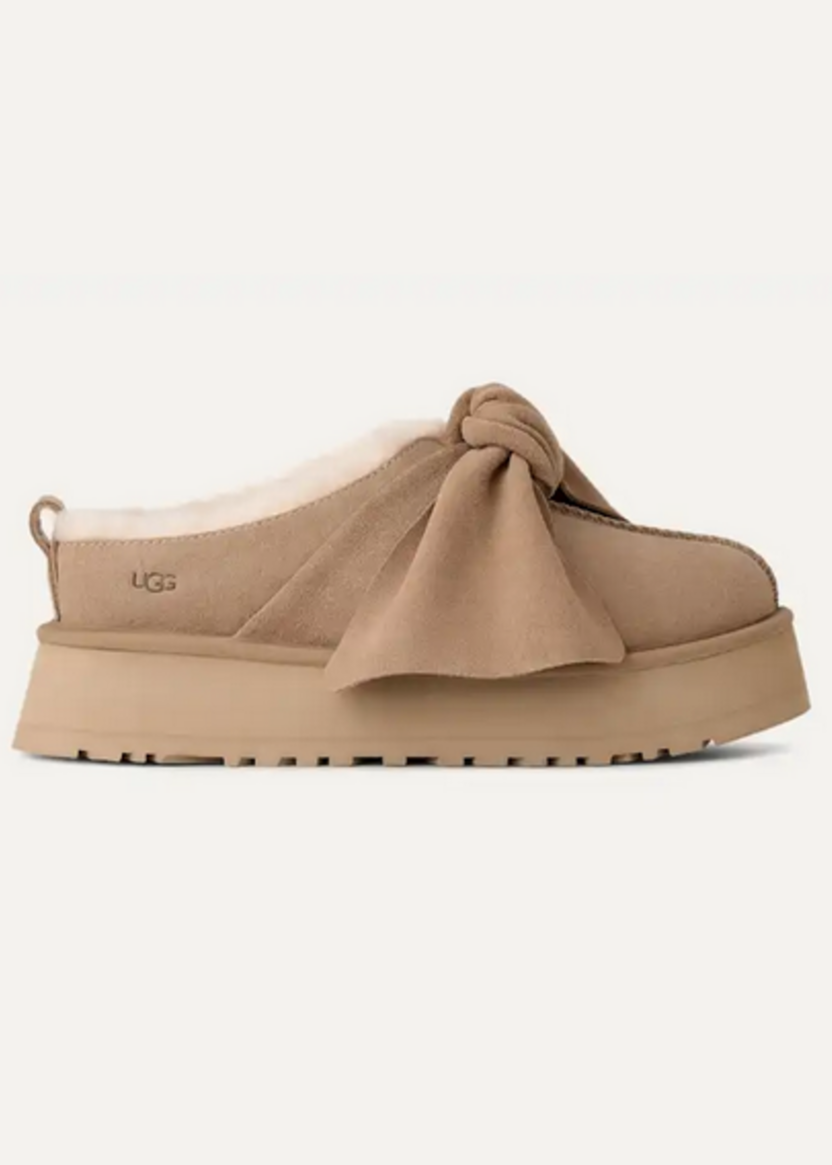 UGG PLATFORM SLIP-ON BOW