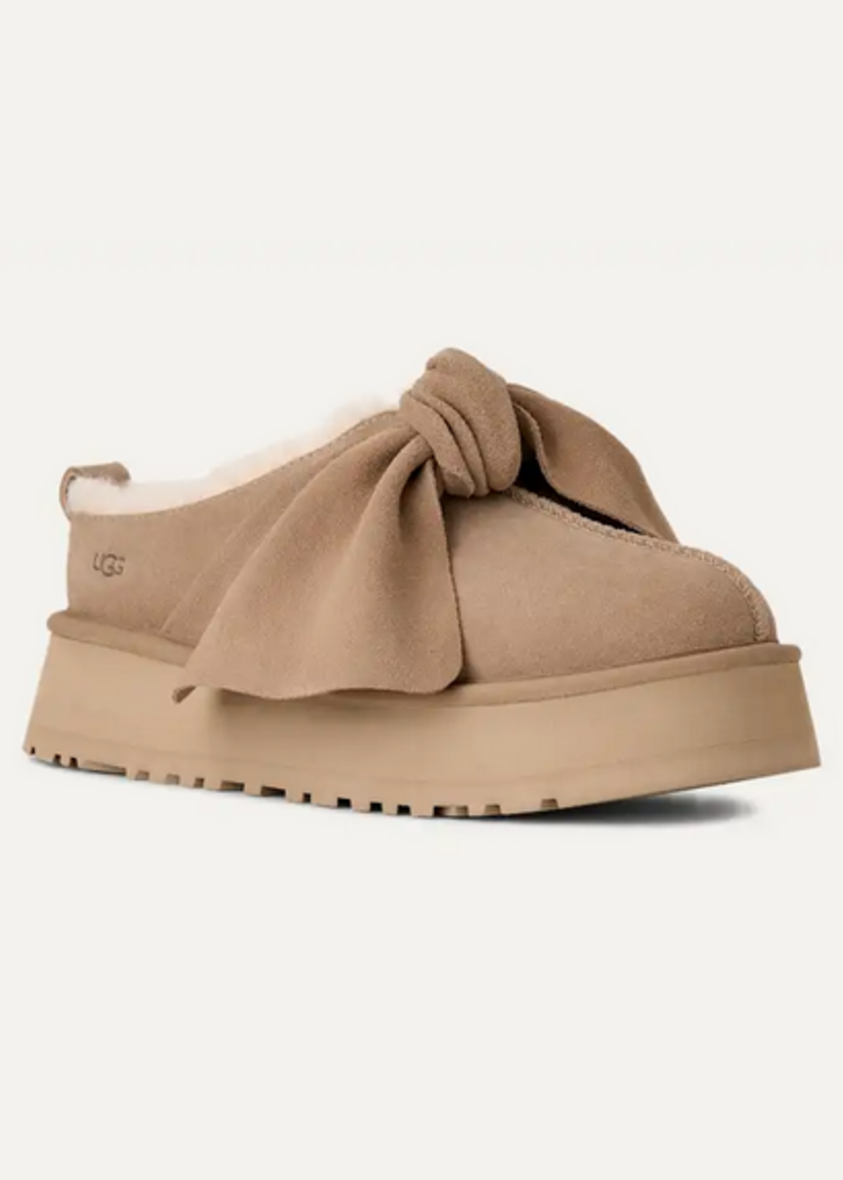 UGG PLATFORM SLIP-ON BOW