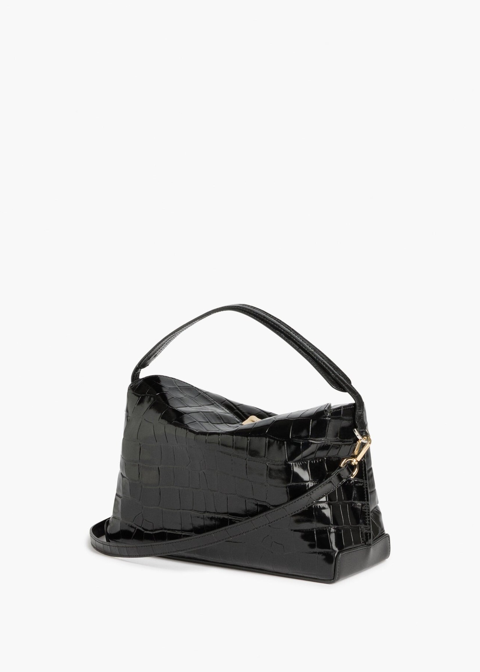 FLATTERED HANNA GRANDE CROCO BAG