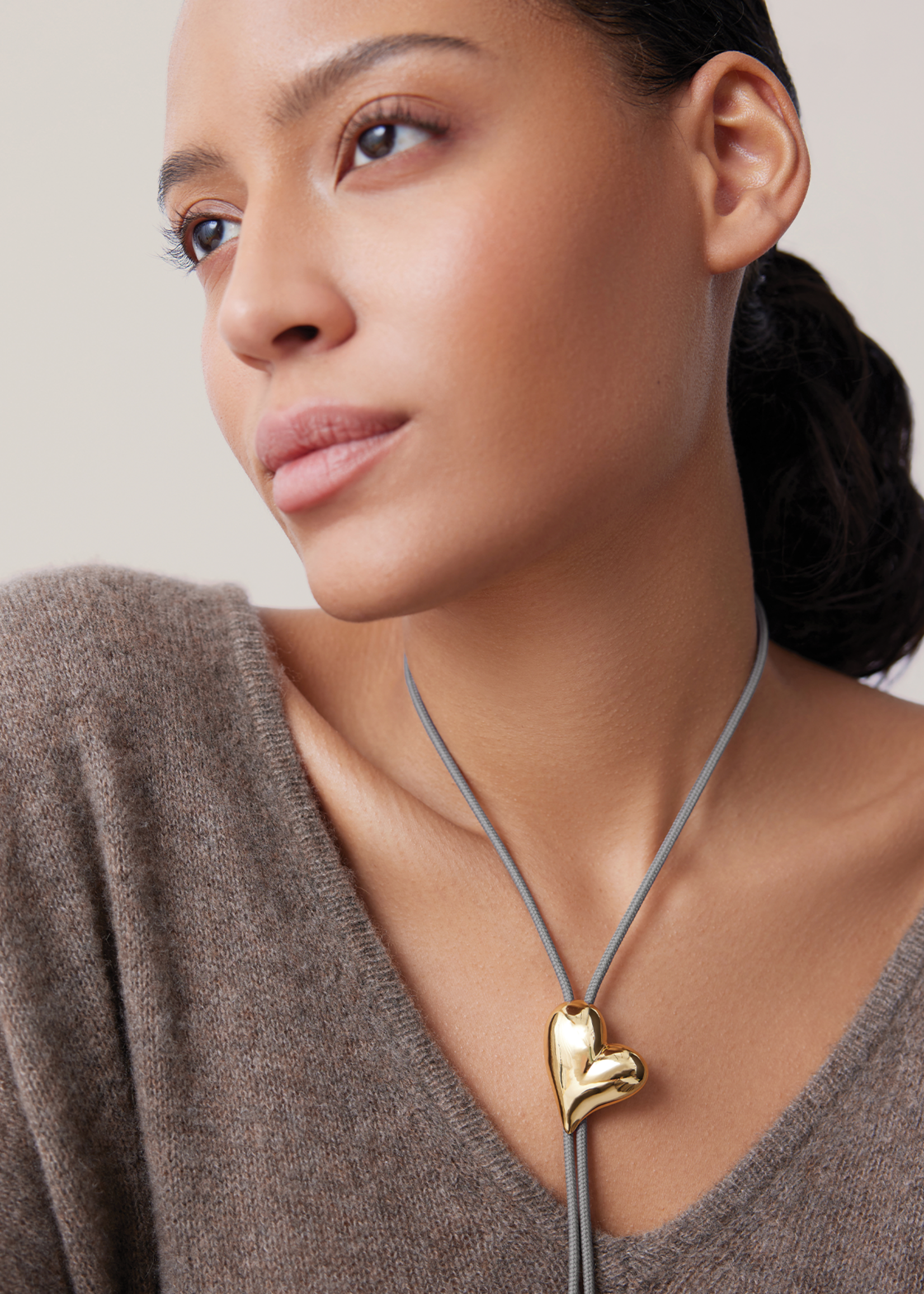 JENNYBIRD ART HEART BOLO TIE