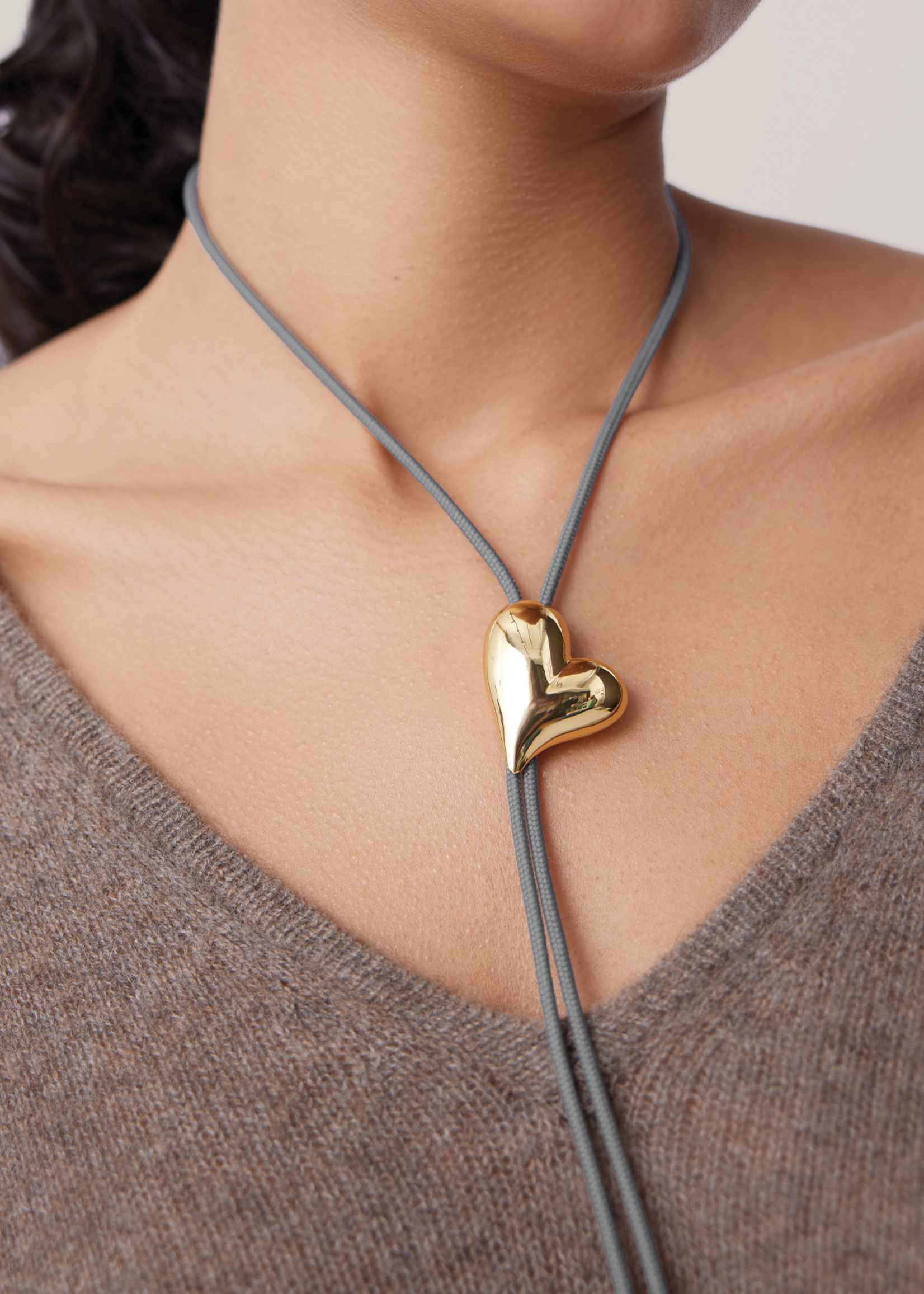 JENNYBIRD ART HEART BOLO TIE