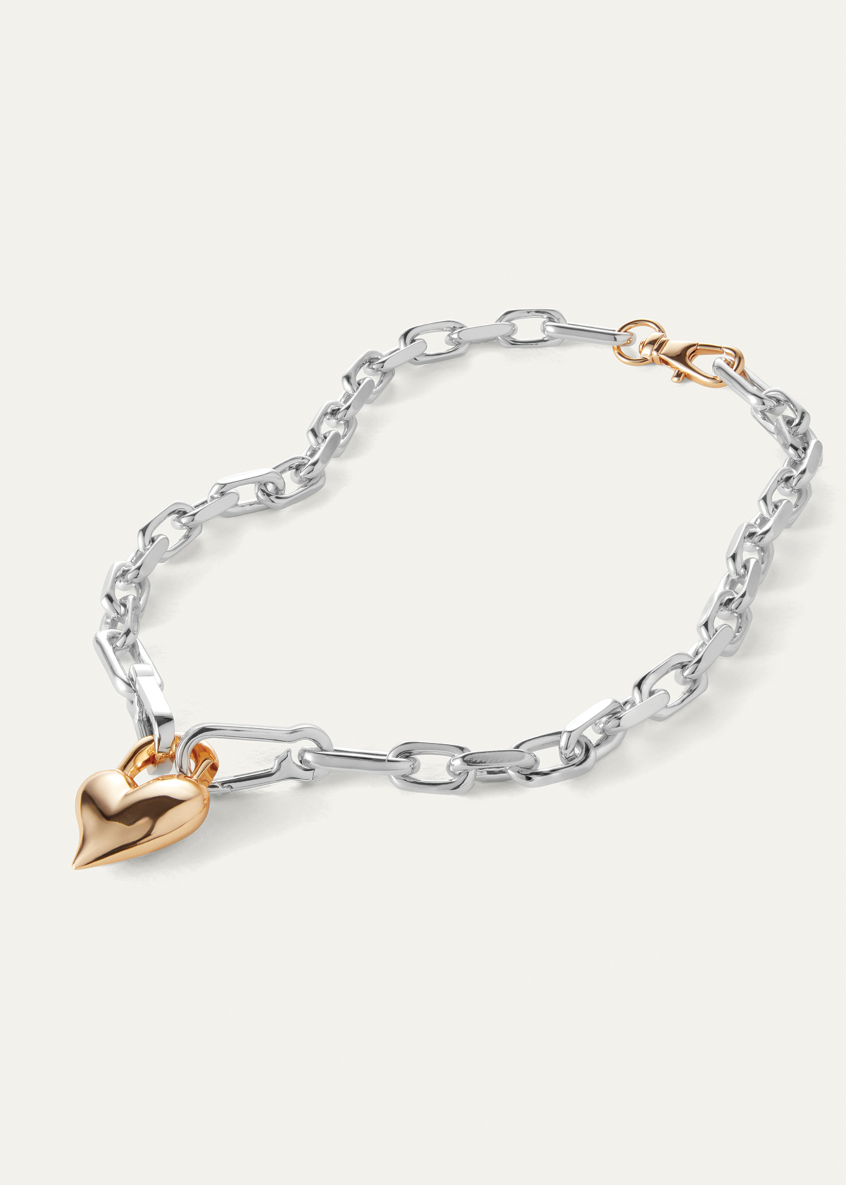 JENNYBIRD PADLOCK HEART PENDANT NECKLACE