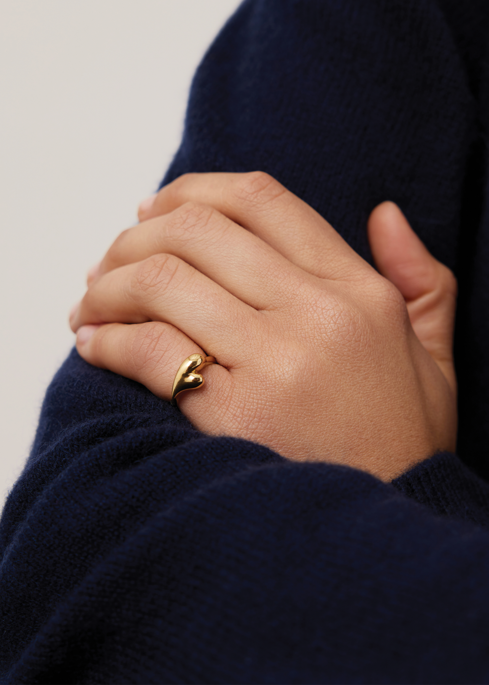 JENNYBIRD PUFFY HEART SIGNET RING