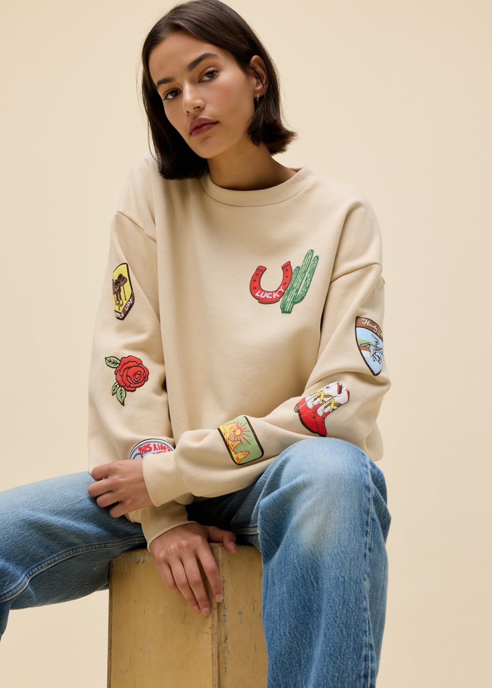 DAYDREAMER WESTERN PATCHES OVERSIZED