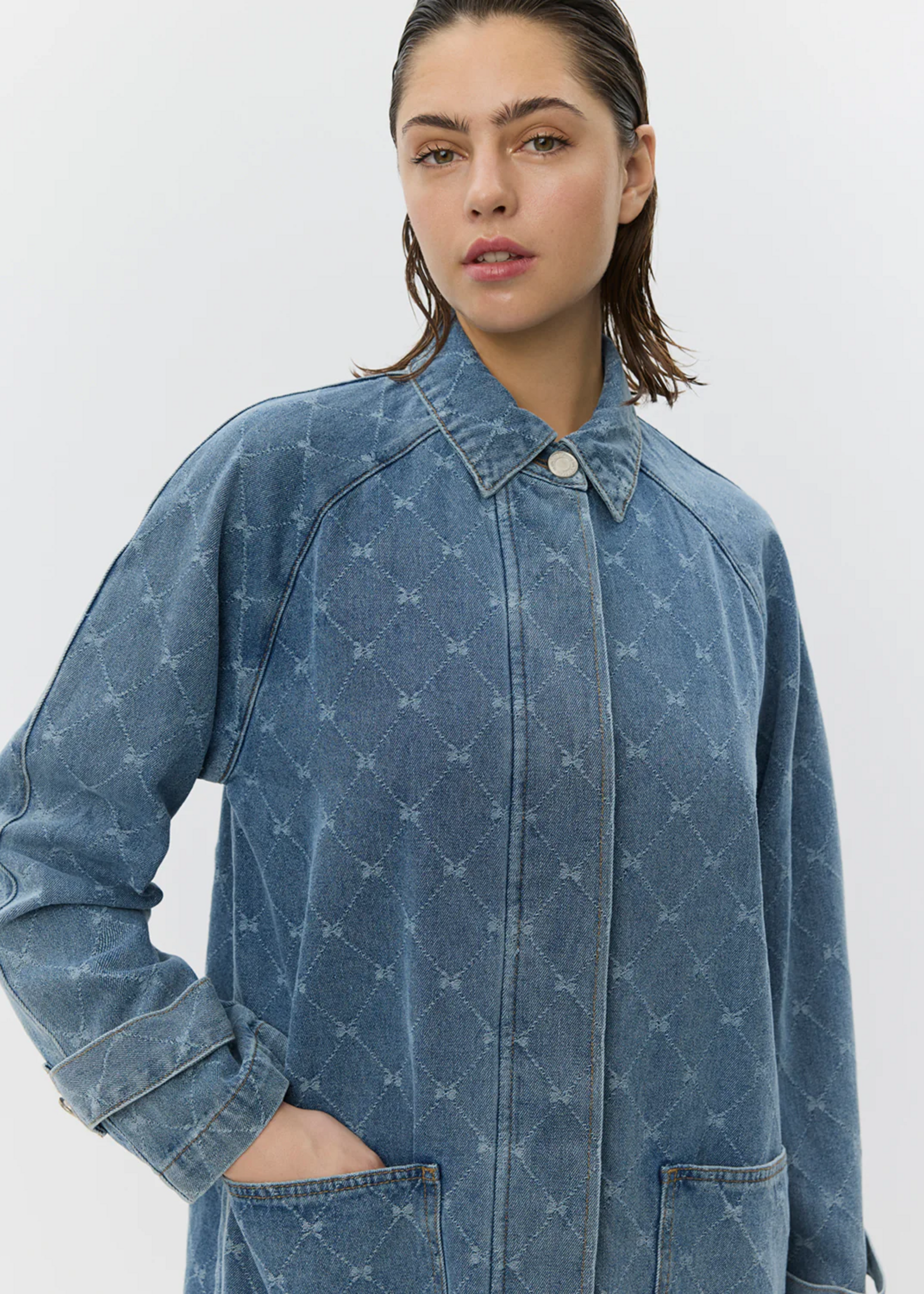 SOFIE SCHNOOR PIPPASW DENIM COAT - S261200