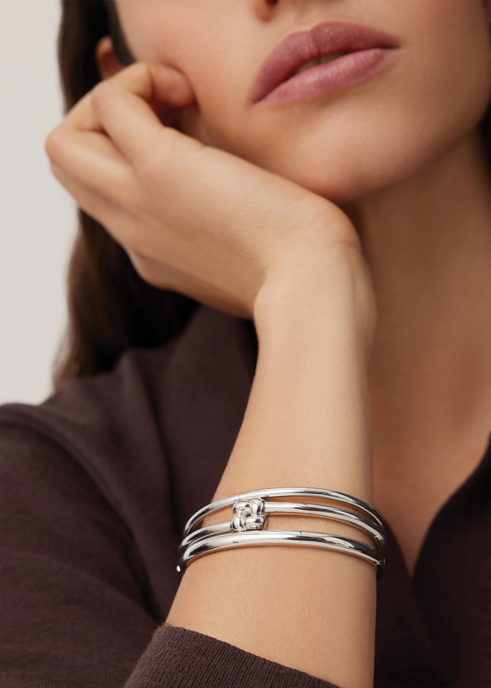 JENNYBIRD SLIM WOVEN SQUARE BANGLE