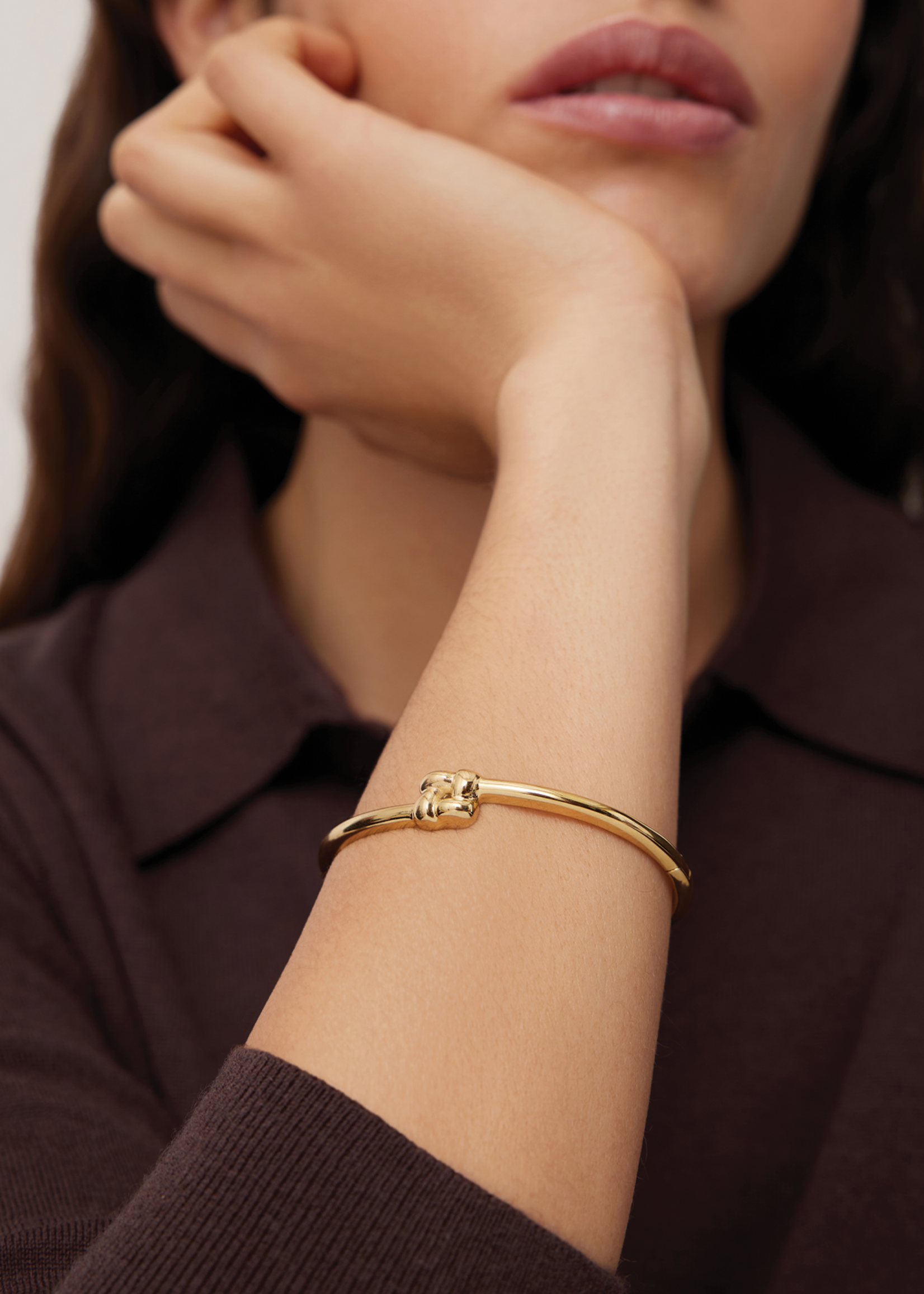 JENNYBIRD SLIM WOVEN SQUARE BANGLE