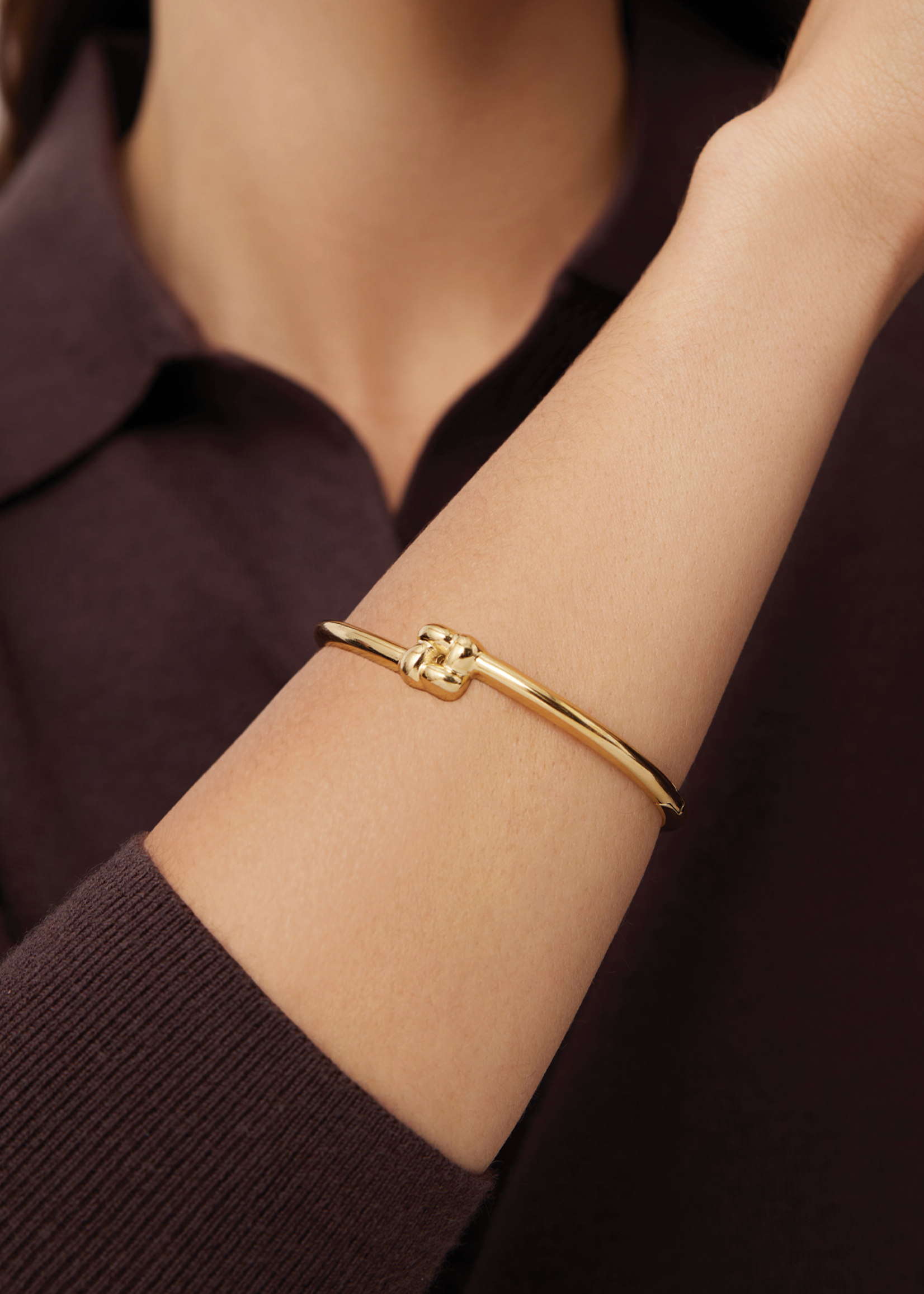 JENNYBIRD SLIM WOVEN SQUARE BANGLE