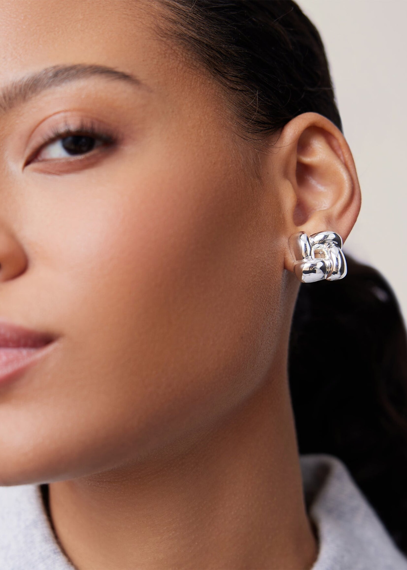 JENNYBIRD SMALL WOVEN SQUARE EARRINGS